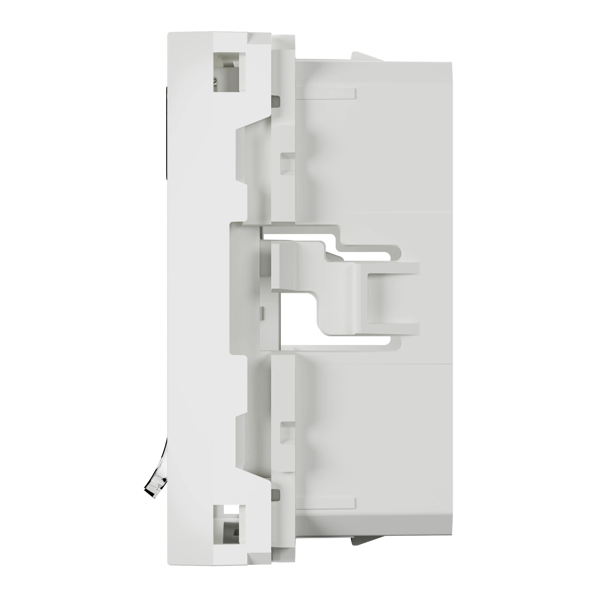 Schneider Electric NU942218 Optiline 45/Unica Central Plate Data Socket 2xRJ45 straight lettering field white (img_004)