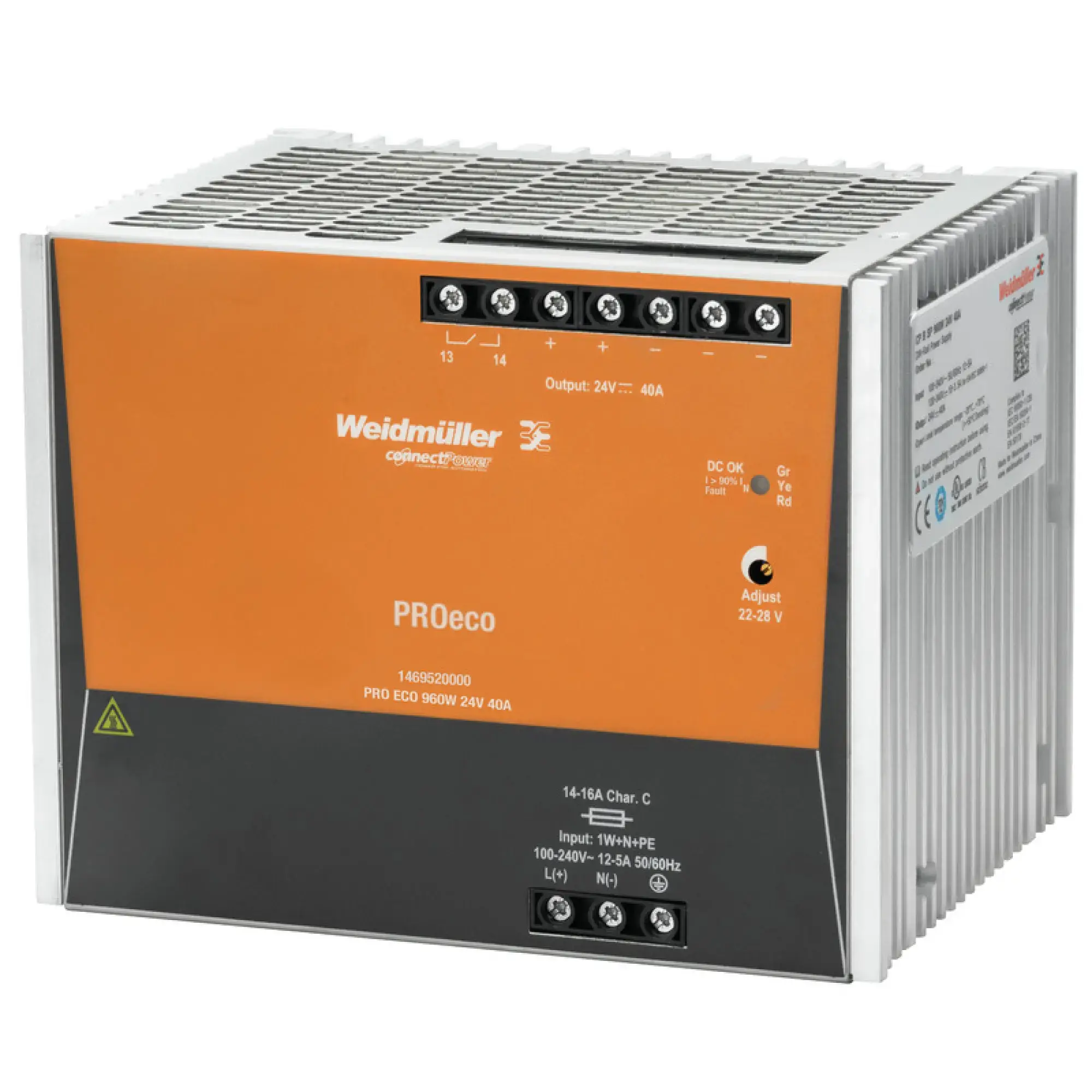 Weidmüller 1469520000 Power supply, 960 W, 40 A @ 50 °C (img_001)