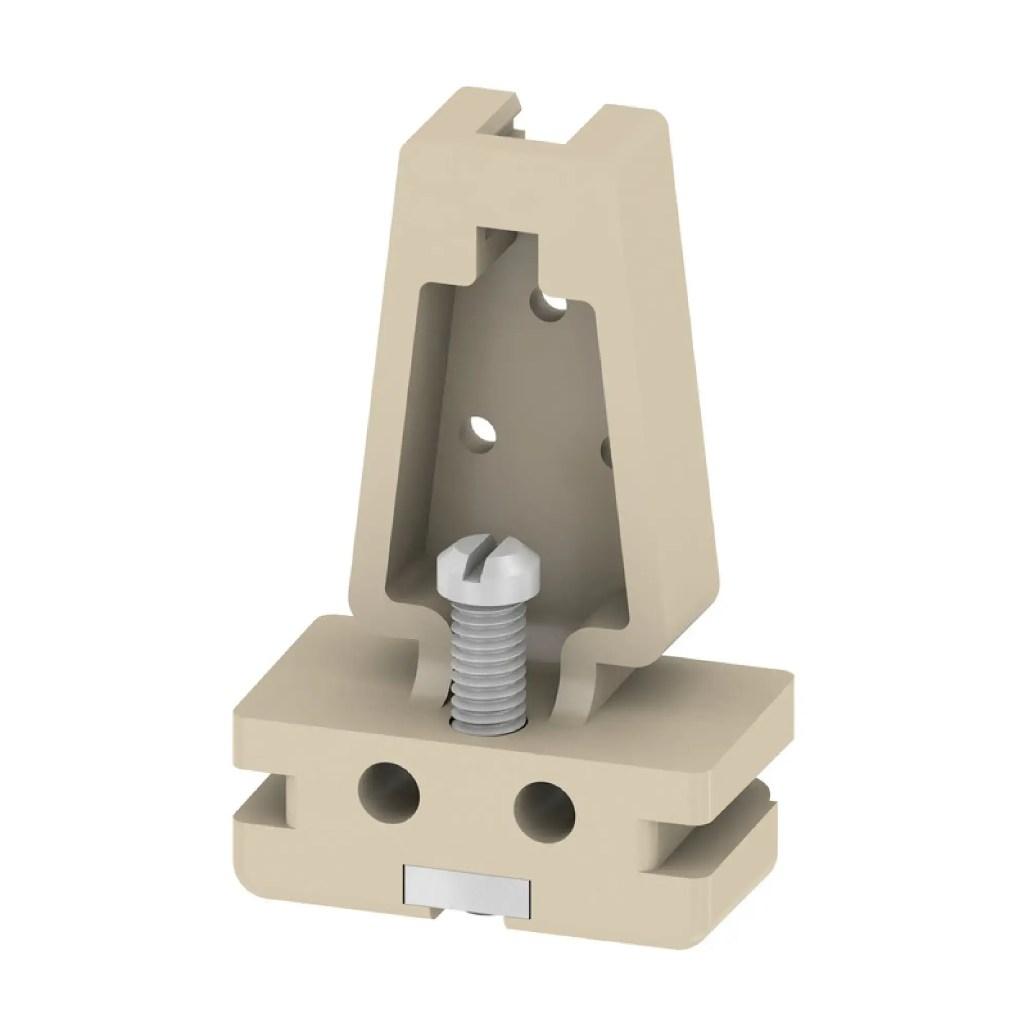 Weidmüller 0199360000 End bracket, beige, TS 32, V-0, Wemid, Width: 15 mm, 100 °C (img_001)