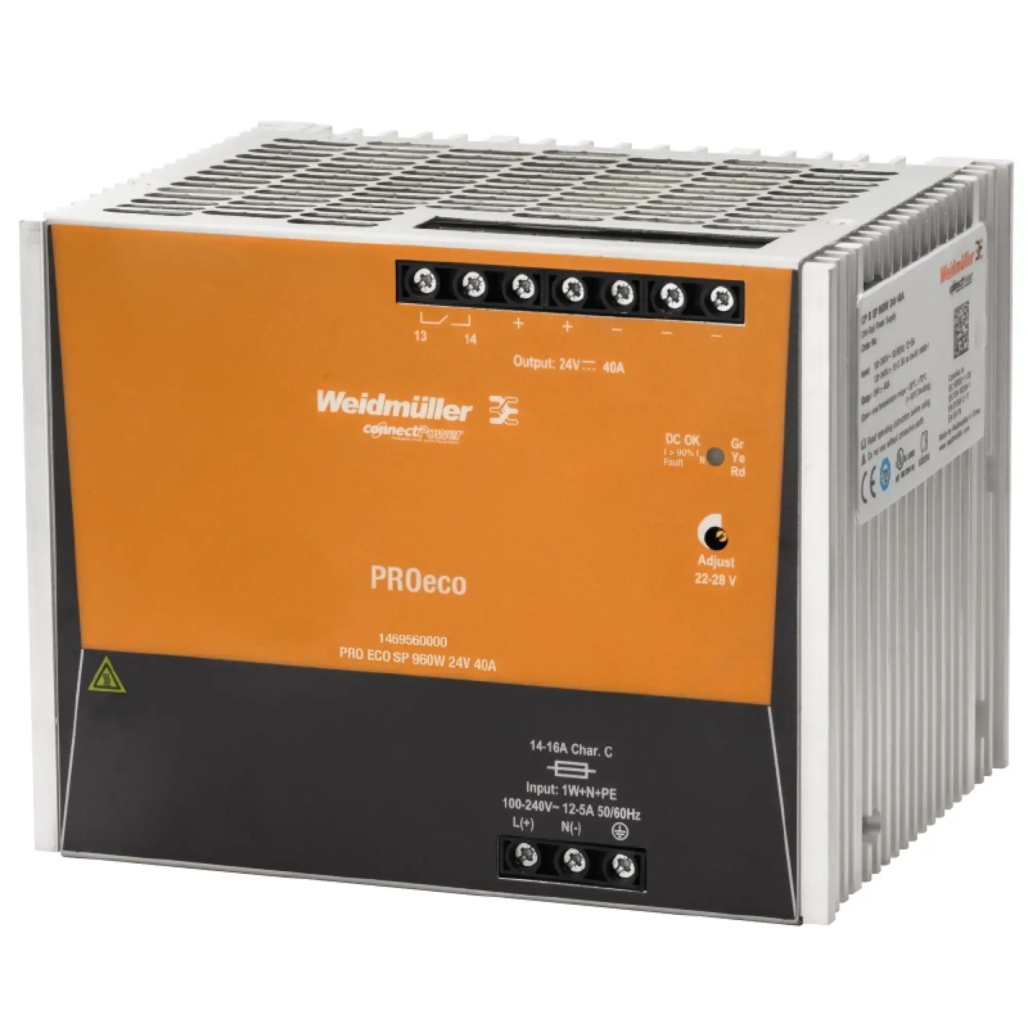 Weidmüller 1469560000 Power supply, 960 W, 40 A @ 50 °C (img_001)
