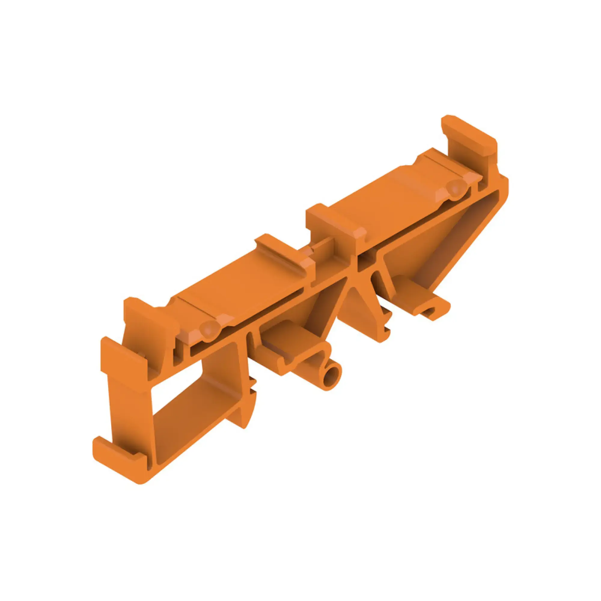 Weidmüller 1324460000 Clip-in foot (Profile housing), PA 66, orange (img_001)