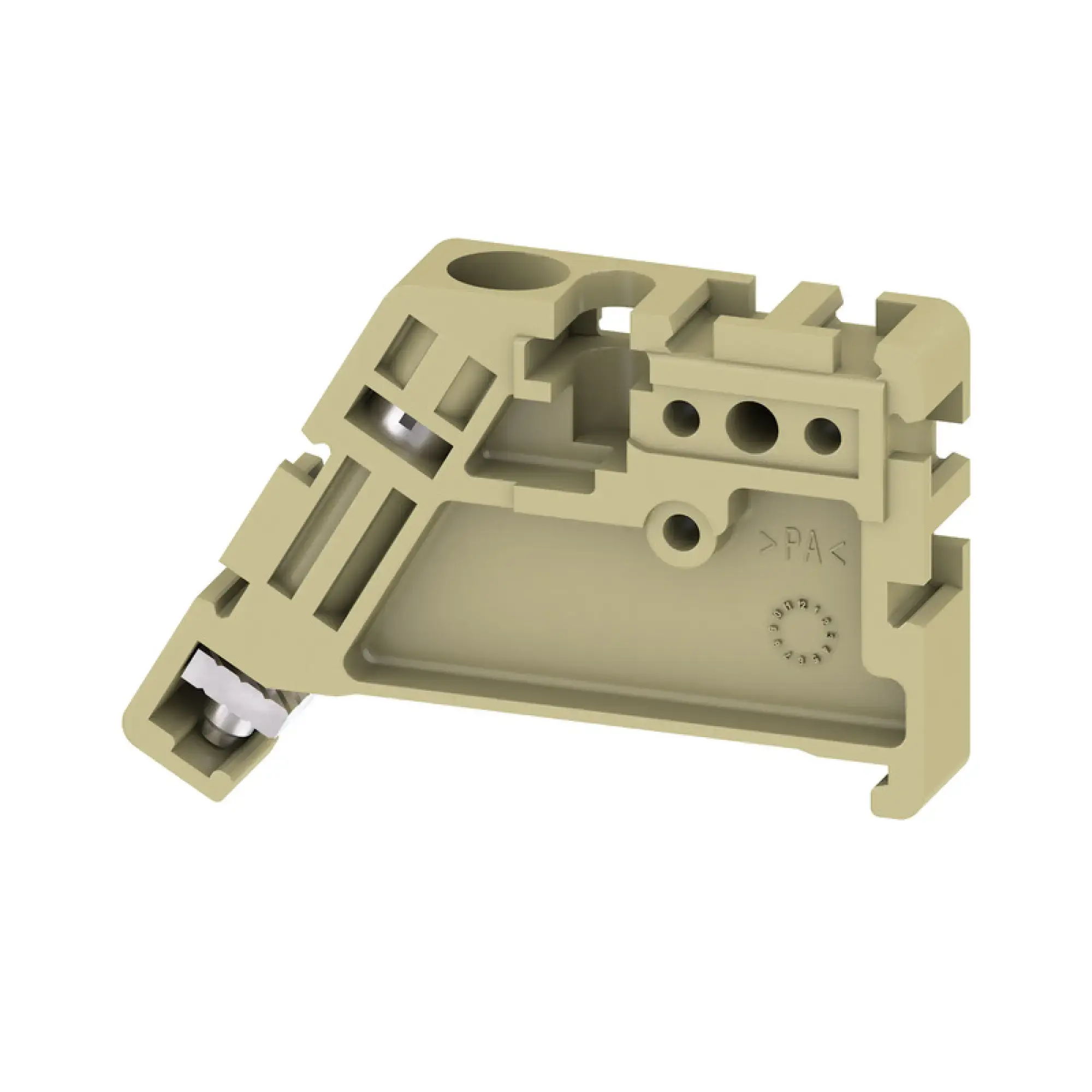 Weidmüller 0383560000 End bracket, beige, TS 35, V-2, Wemid, Width: 8.5 mm, 100 °C (img_001)