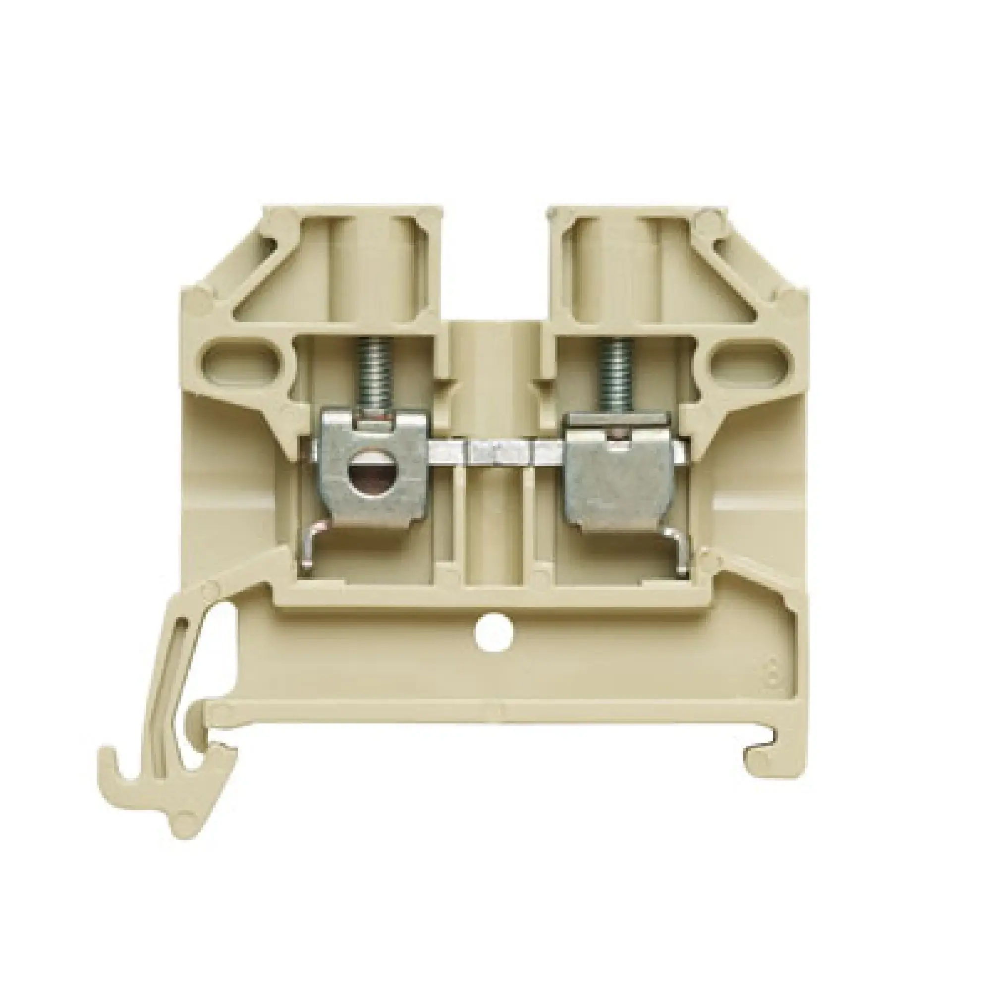 Weidmüller 0268860000 Feed-through terminal block, Screw connection, beige / yellow, 2.5 mm², 24 A, 500 V, Number of connections: 2 (img_001)
