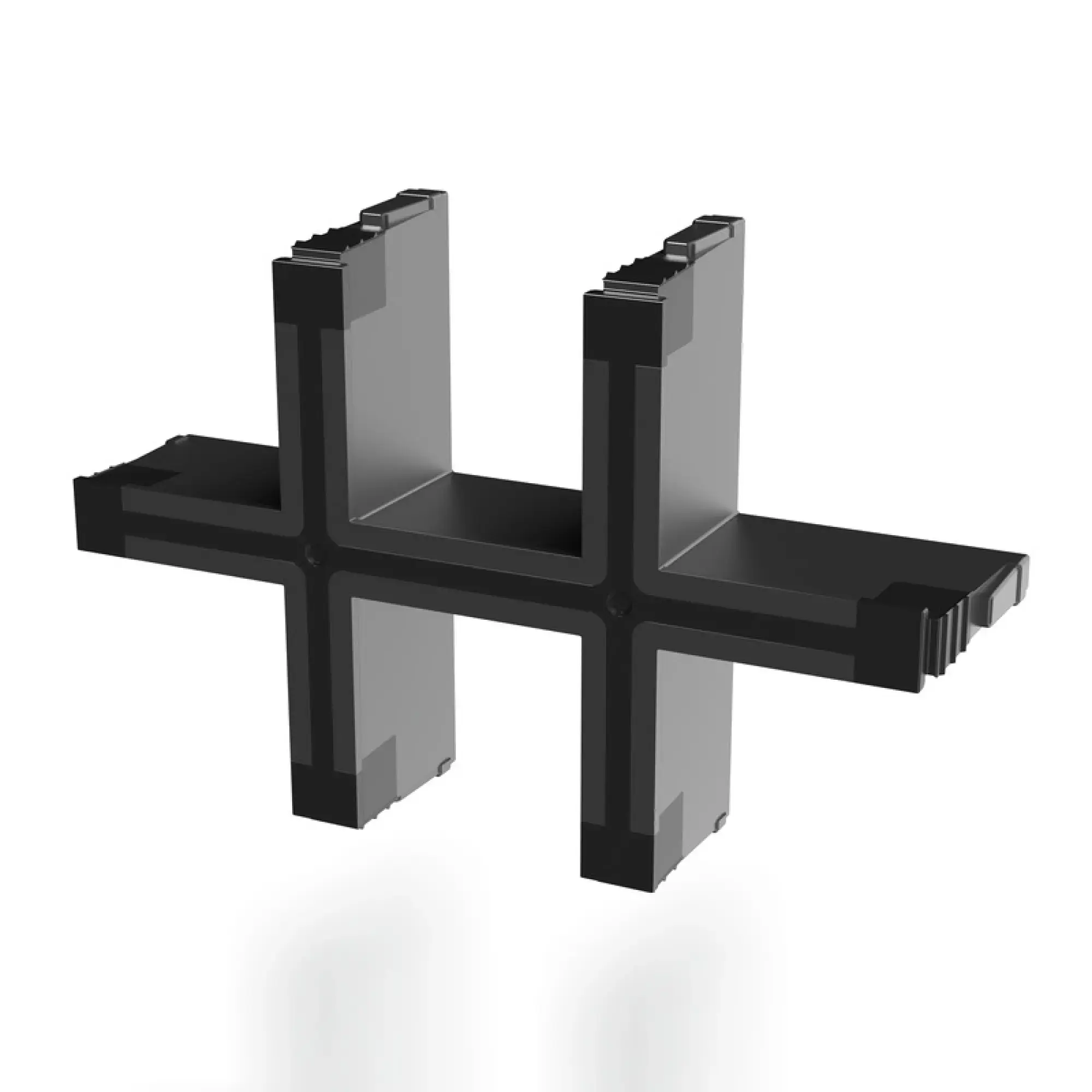 Weidmüller 2584270000 Sealing frame (Cable entries system), Cabtite (cable entry system), Polyamide, glass fibre-reinforced, Deep black, 67 x 44 x 17.5 mm, -40 °C…120 °C, I (img_001)