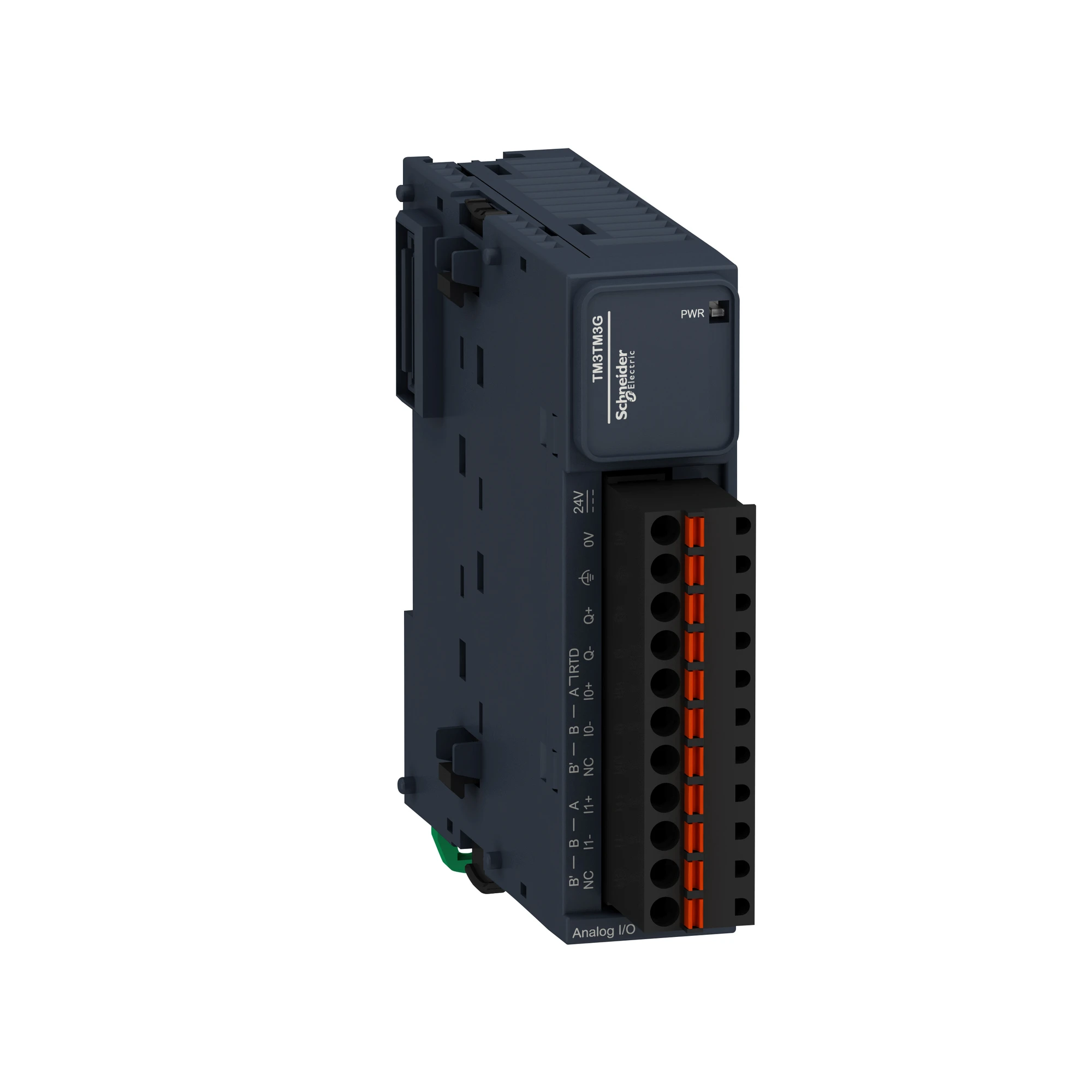 Schneider Electric TM3TM3G Analog Input/Output Module, Modicon TM3, 2 Inputs / 1 Output, Voltage / Current / Temperature, 16 Bit Resolution, Spring-cage terminals (img_001)