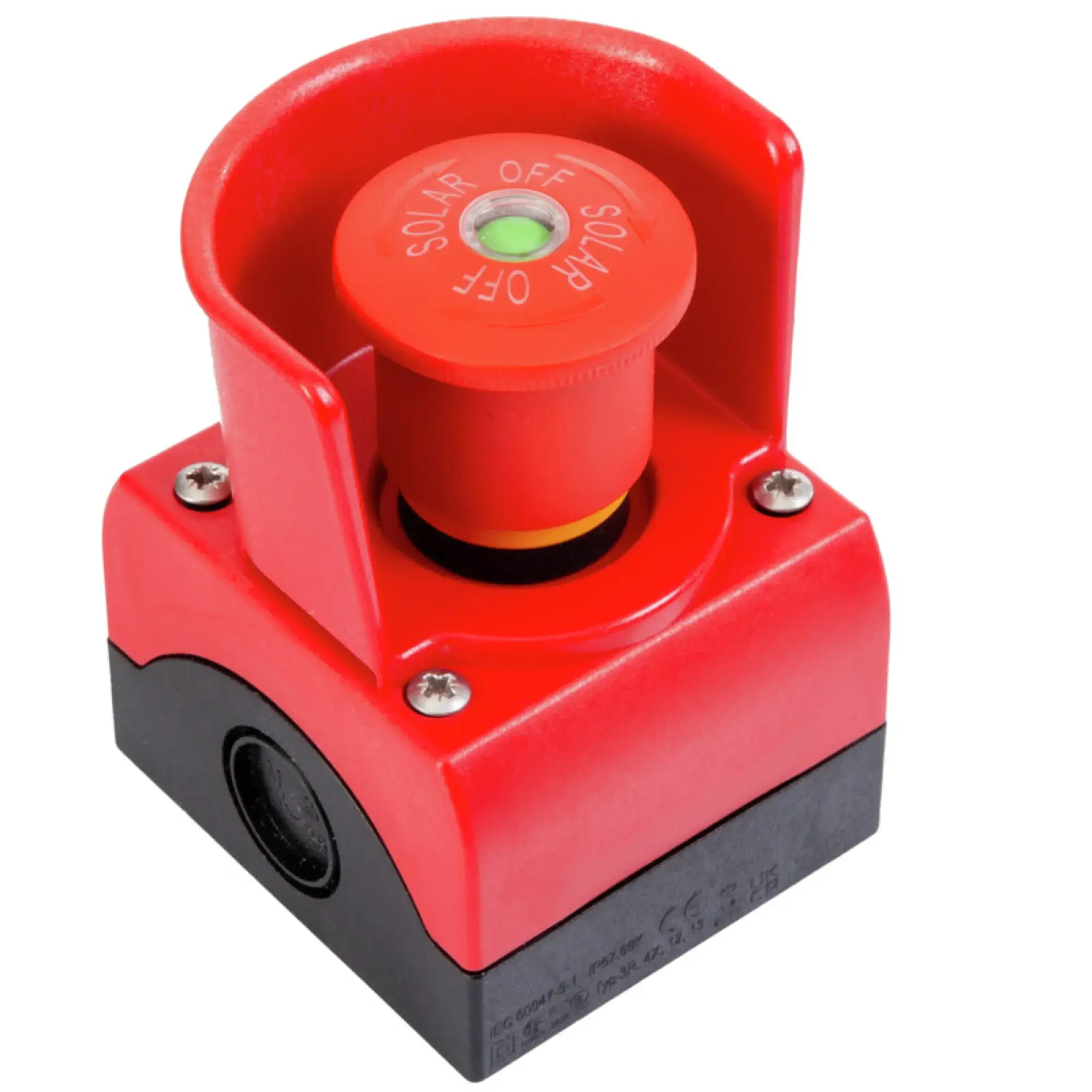 Weidmüller 3077660000 Emergency stop button, Turn-release, Number of contacts as NO contact : 1, Number of contacts as NC contact : 1, Status indicator: 2-stage (img_001)