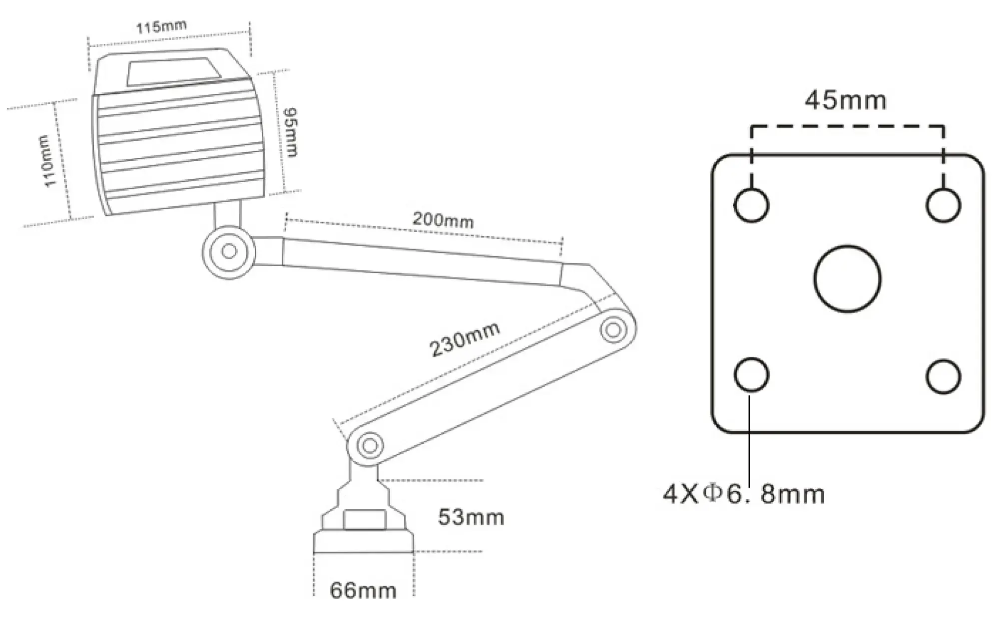 Elmet Light E05002 INDUSTRIAL MACHINE LIGHT FIX 7W / 24V / 6000K / IP65 / LED (img_004)