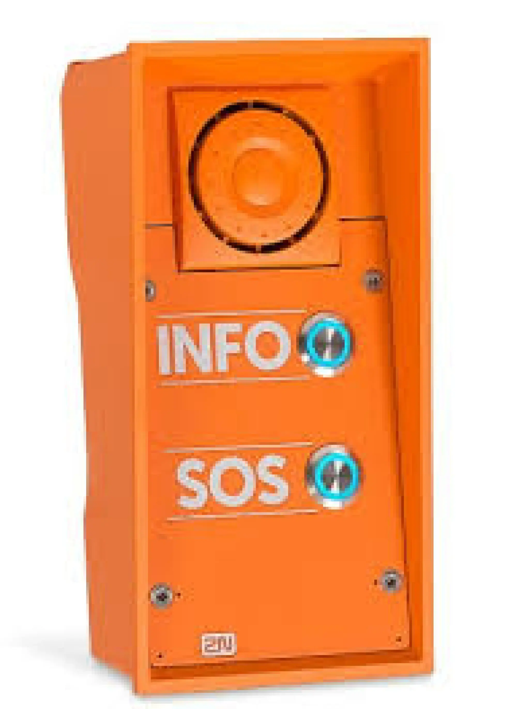 2N 9152102W EntryCom IP Safety - 2 Call Buttons + 10W Speaker (IP65), Info/SOS Push (img_001)
