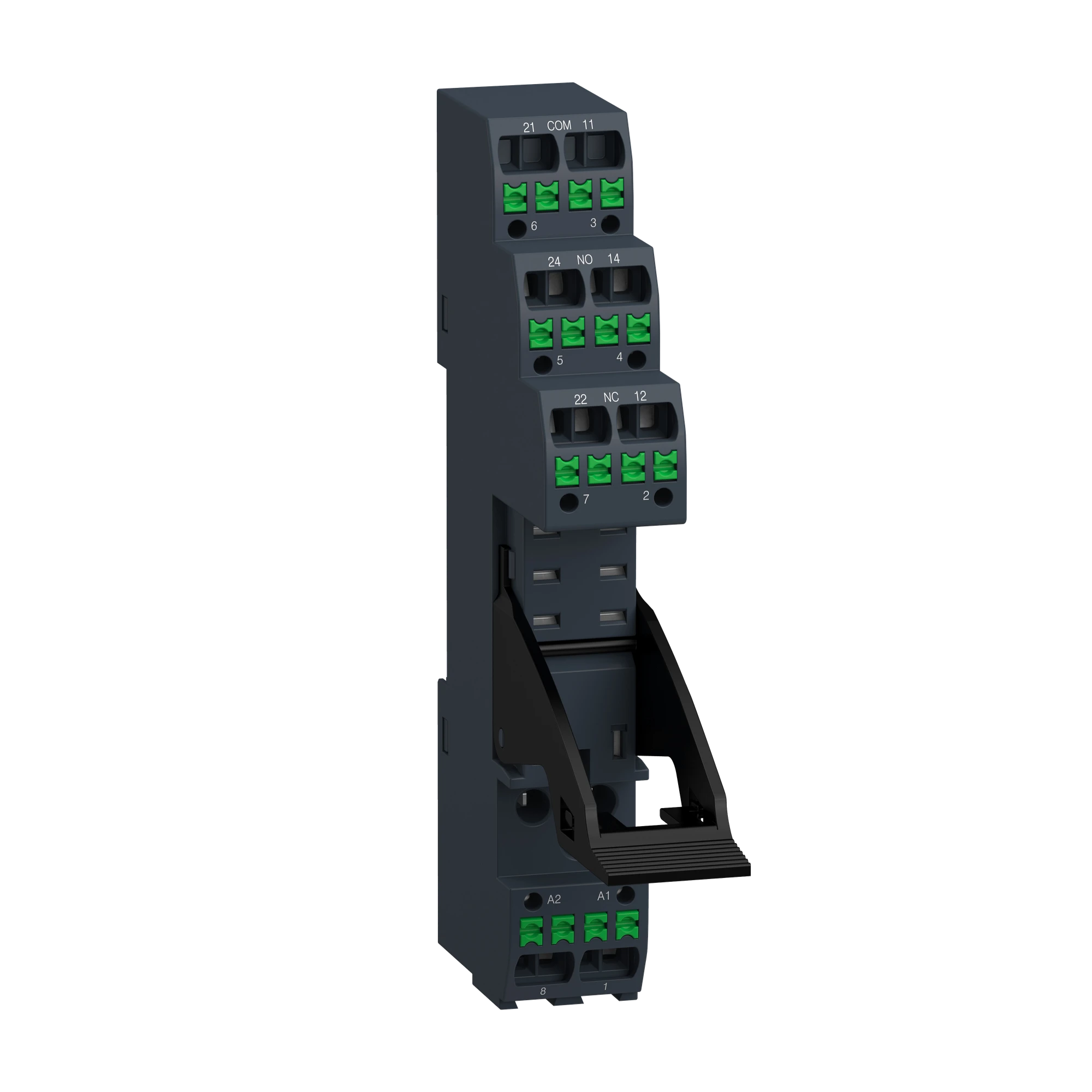 Schneider Electric RGZE08P Push-in base for RXG2 relays, separate contact arrangement, 5A, 250V (img_001)