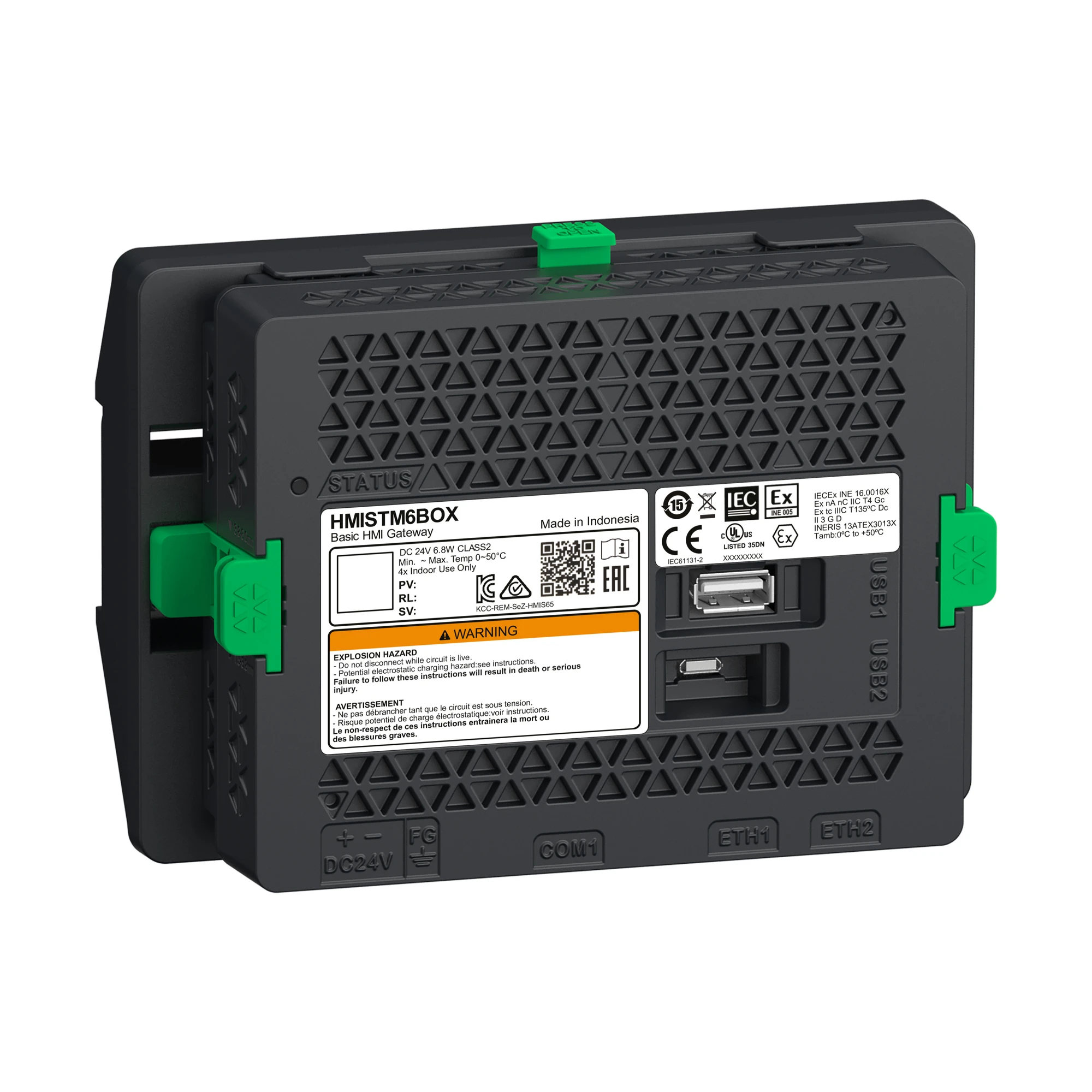 Schneider Electric HMISTM6BOX STM6 Gateway Box, without display, incl. Web Viewer RT and DIN rail adapter (img_001)