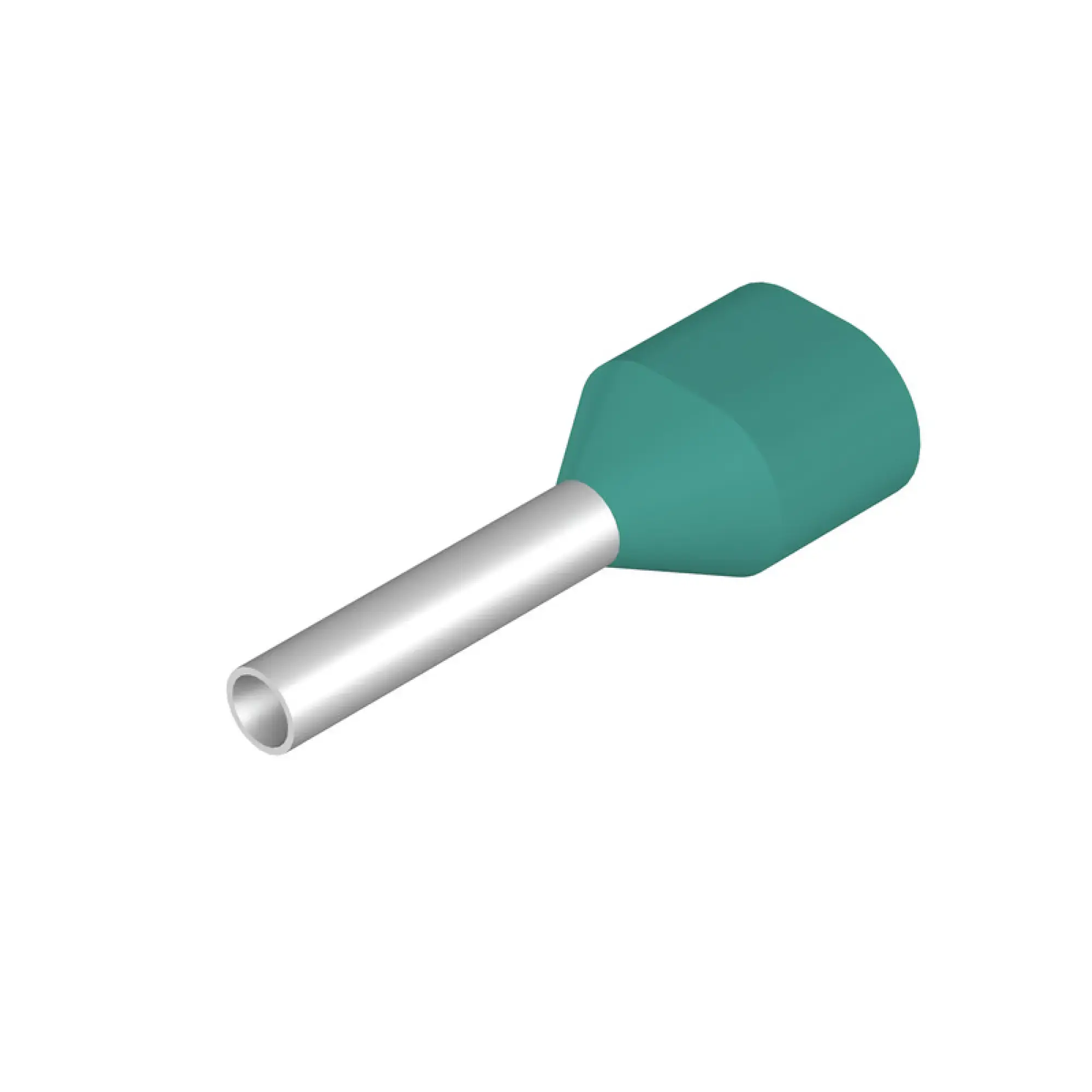 Weidmüller 1139070000 Wire end ferrule, Twin wire-end ferrule, 0.34 mm², Stripping length: 11 mm, Turquoise (img_001)