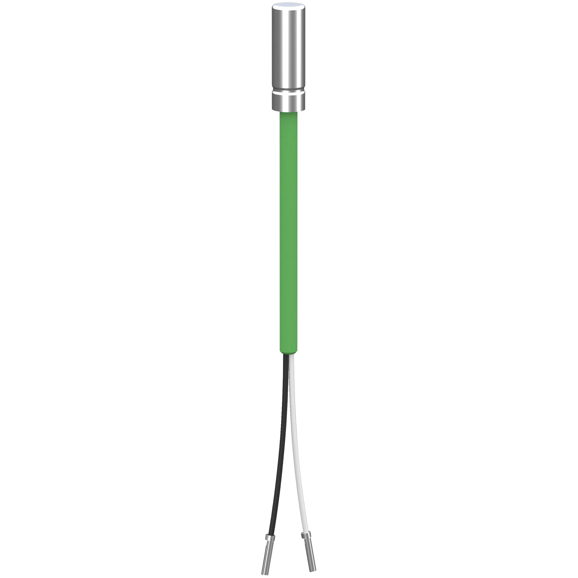 Schneider Electric TM1STPTTSN62030 Temperature Sensor, Modicon M171/M172, Pt1000, -50 to +110 °C, IP68, 6x20 mm, Metal Housing, Green, 3 m (img_001)