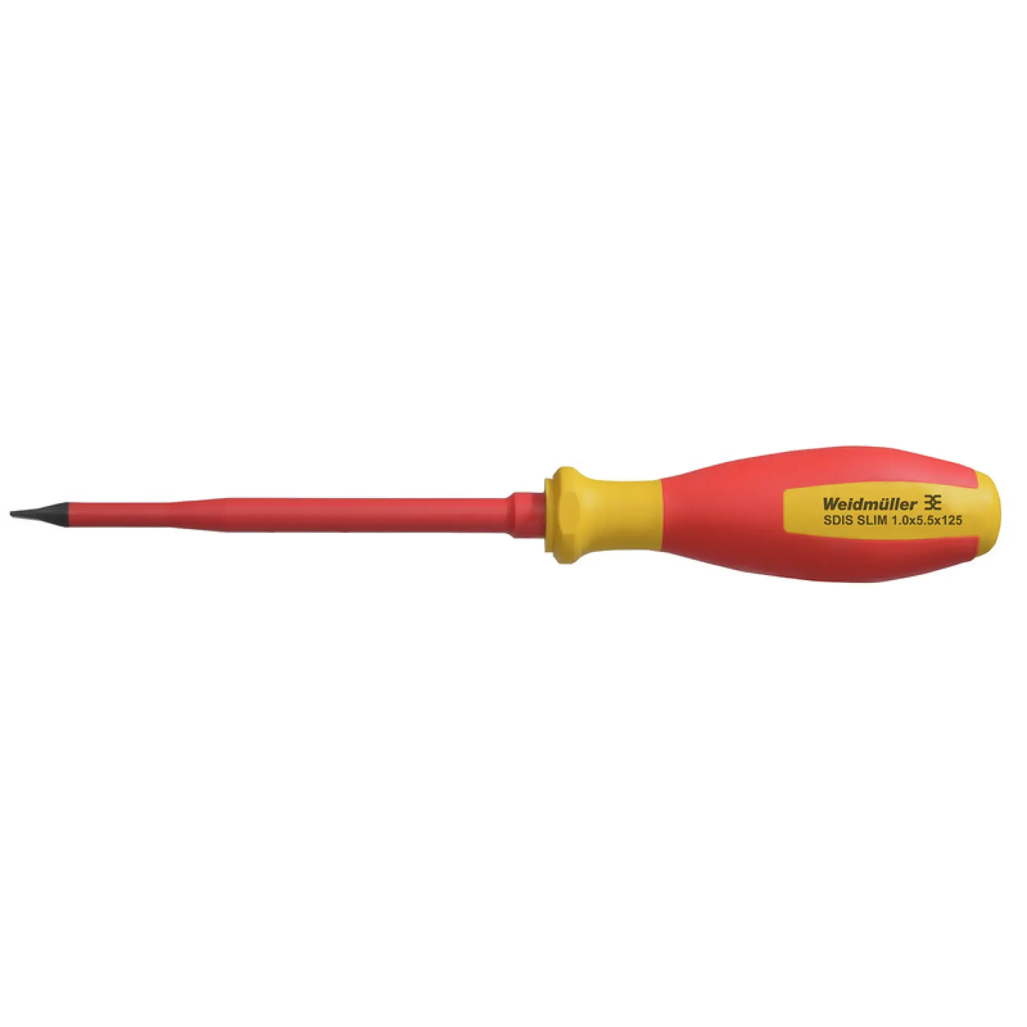 Weidmüller 2749630000 Slotted screwdriver, Blade thickness (A): 1 mm, Blade width (B): 5.5 mm, Blade length: 125 mm, Form: Slotted (img_001)