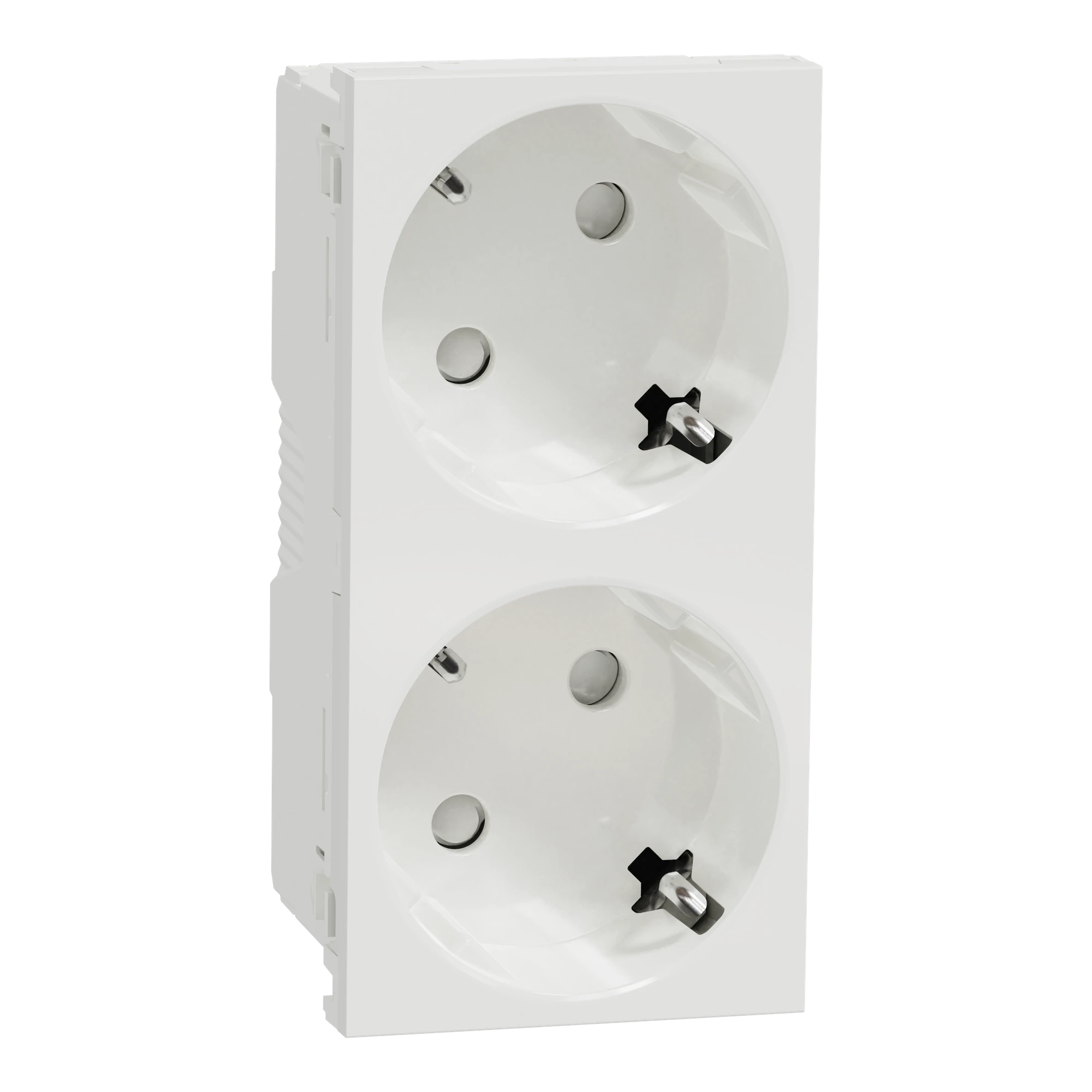 Schneider Electric NU306618 OL 45/Unica Double Socket with Increased Contact Protection 250V/16A Plug Terminal White (img_001)
