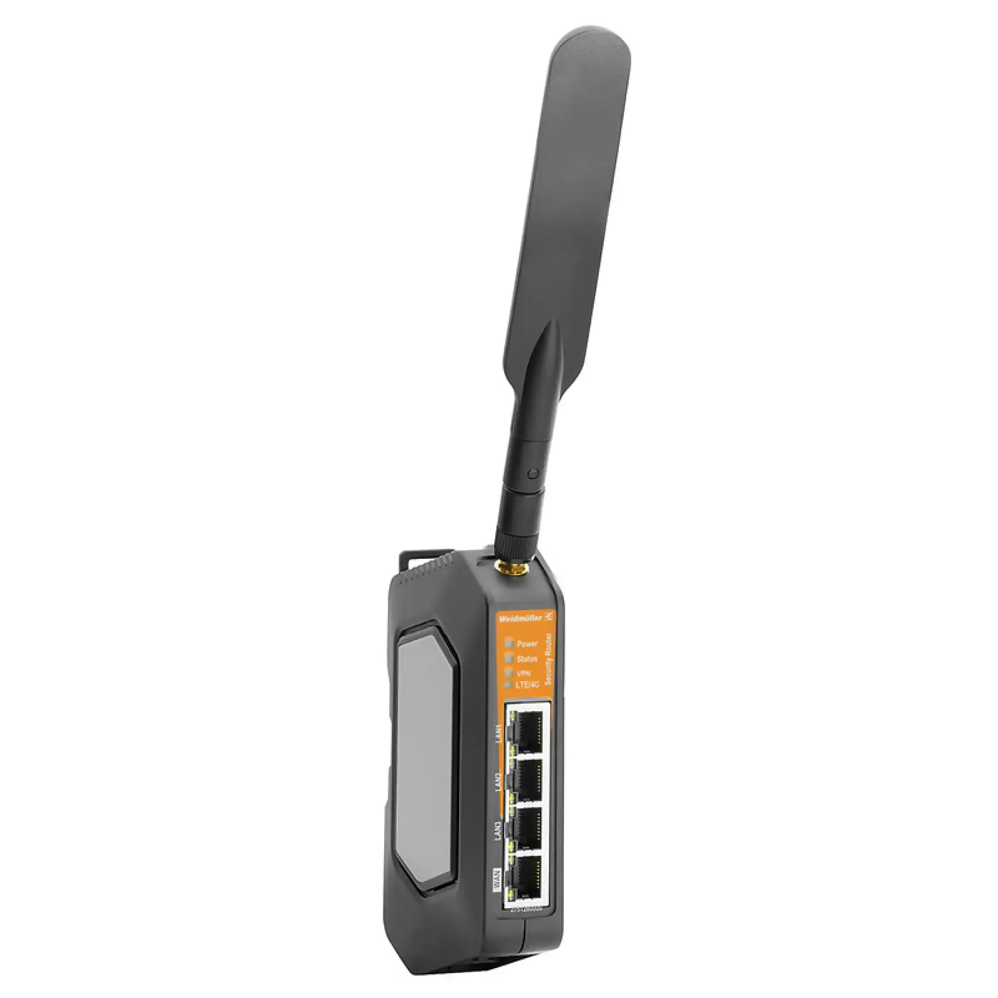 Weidmüller 2751280000 Router, with integrated multi-band modem (4G/3G/2G), EU-model, 4x RJ45 10/100BaseT(X), -30 °C...70 °C (img_001)