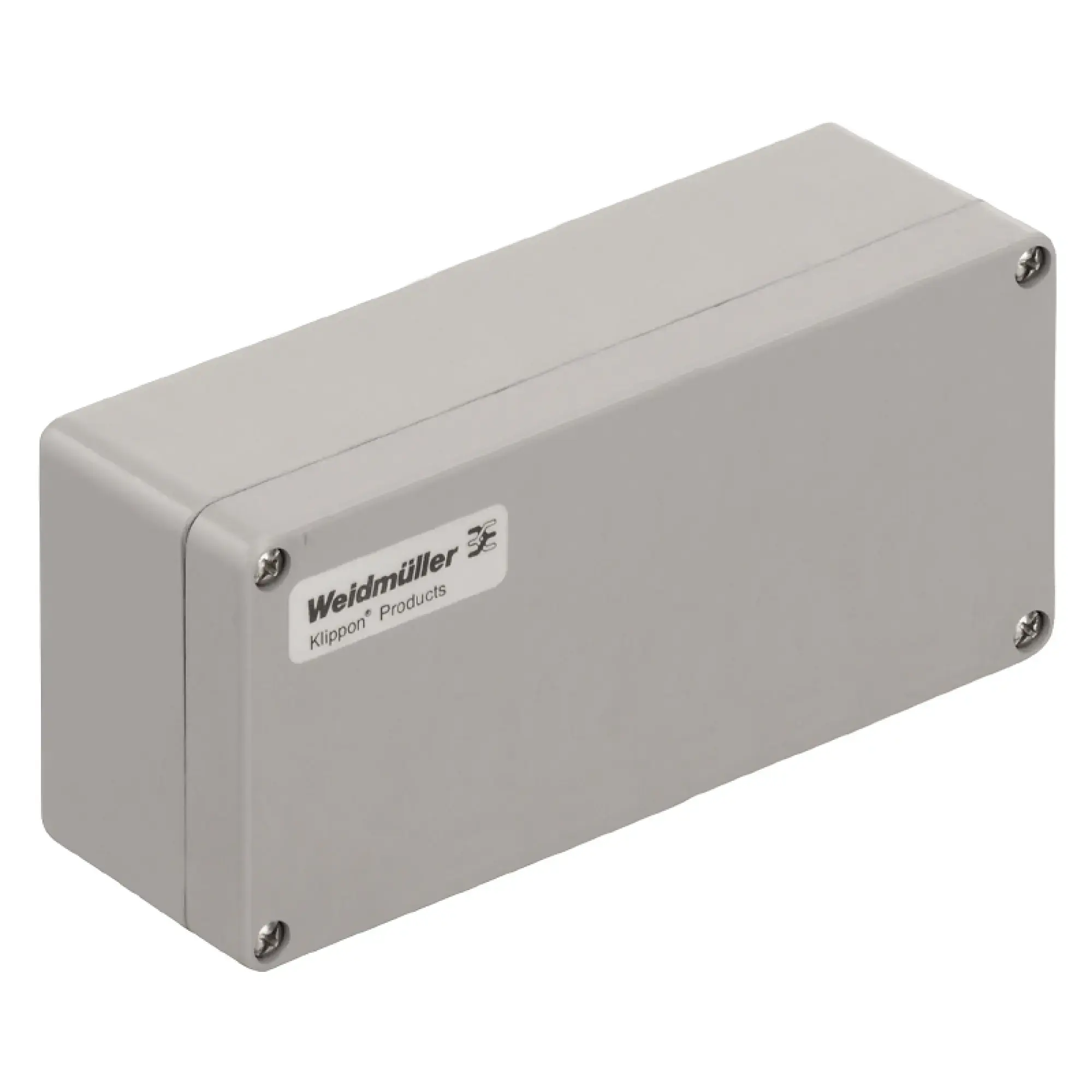 Weidmüller 1305840000 Plastic housing, Klippon POK (polyester empty enclosure), 190 x 75 x 55 mm, Gland plates: , Glass fibre-reinforced polyester, untreated, polished, Sil (img_001)