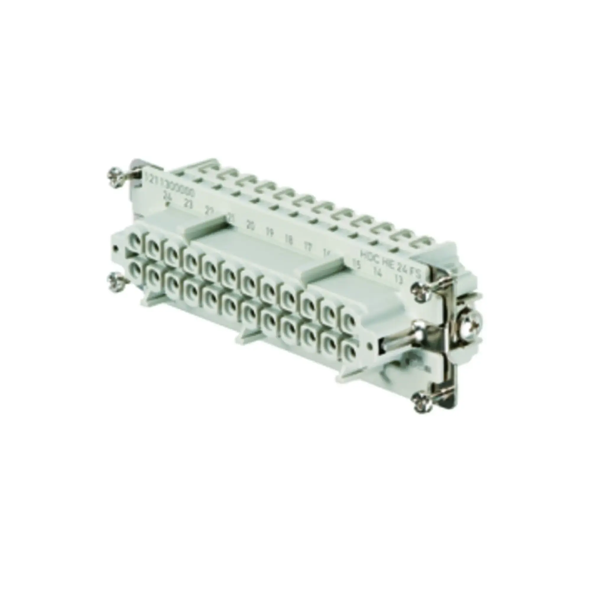 Weidmüller 1211300000 Contact insert (industry plug-in connectors), Female, 500 V, 16 A, Number of poles: 24, Screw connection, Size: 8 (img_001)