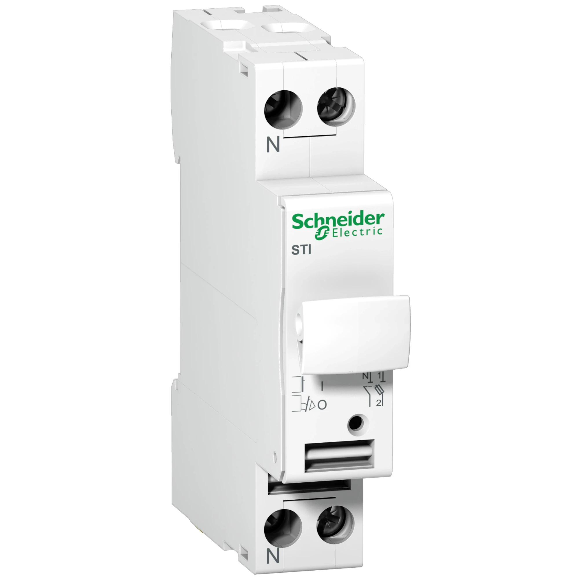 Schneider Electric A9N15645 Fuse holder STI, 1P+N, up to 10A, for fuse 8.5x31.5mm (img_001)
