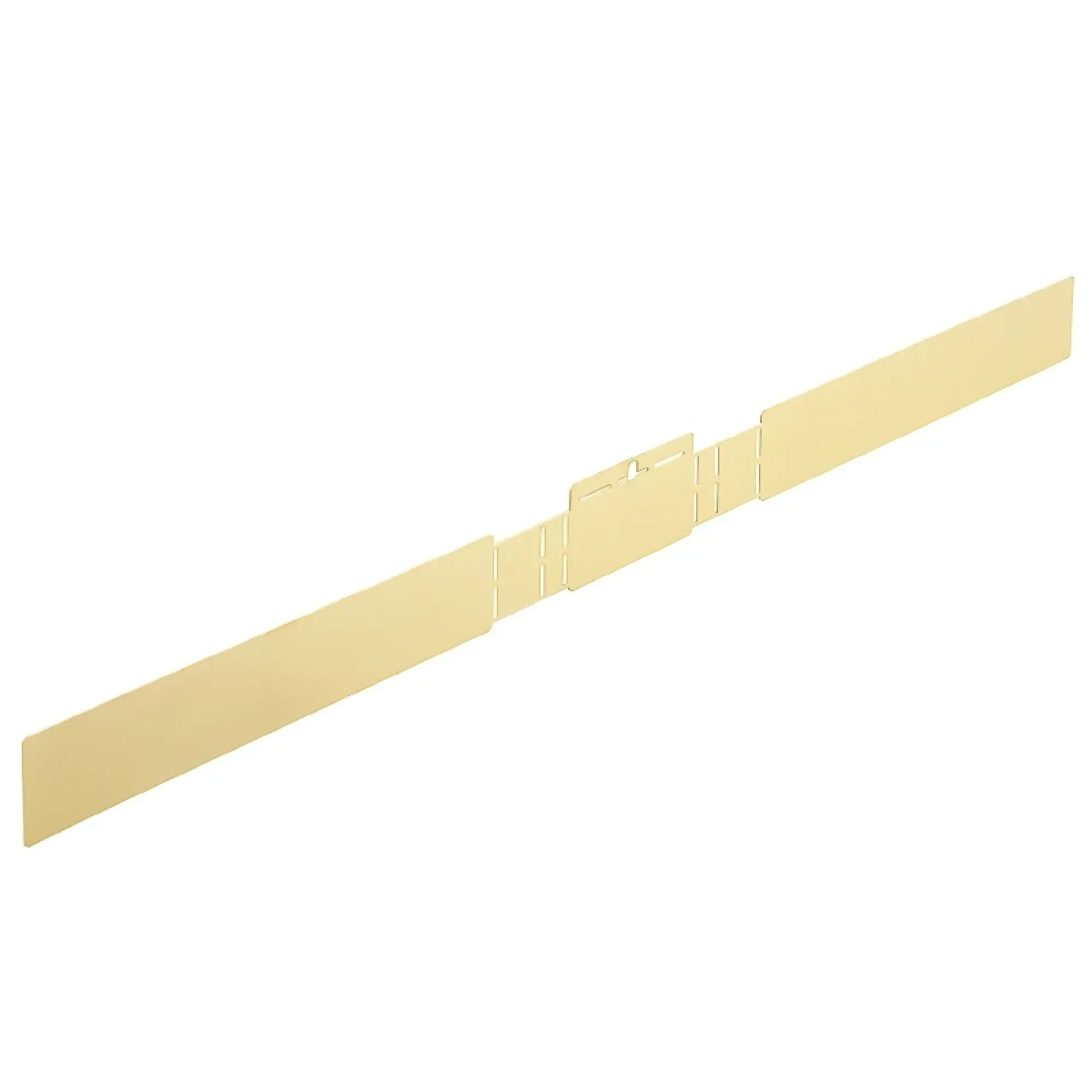 Weidmüller 1391020000 Earthing plate (Housing), Klippon POK (polyester empty enclosure), Miscellaneous, 656 x 60.5 x 0.8 mm, Brass, polished, untreated (img_001)