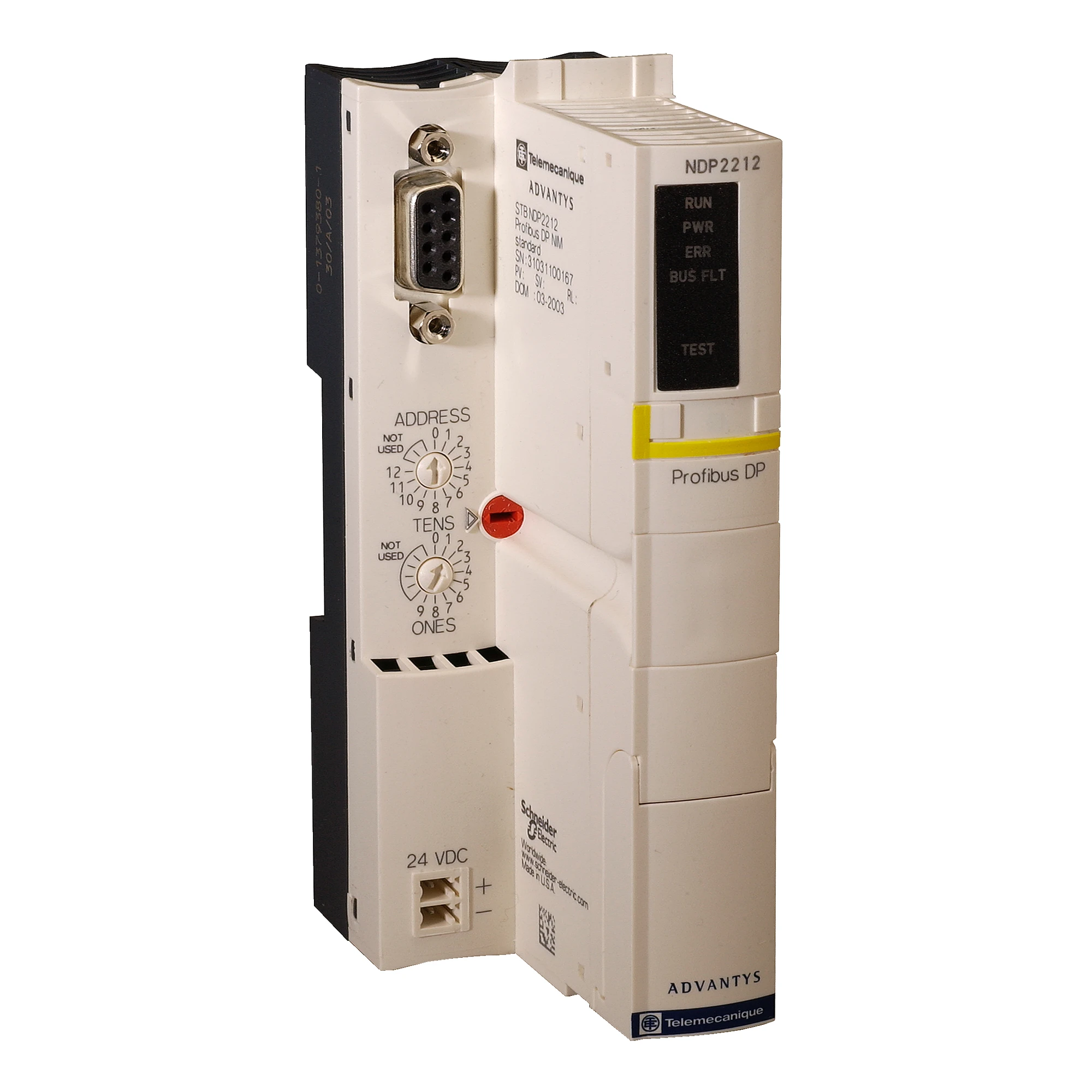 Schneider Electric STBNDP2212 Fieldbus Coupling Module Standard STB, Profibus DP, 9.6 kBit/s (img_001)