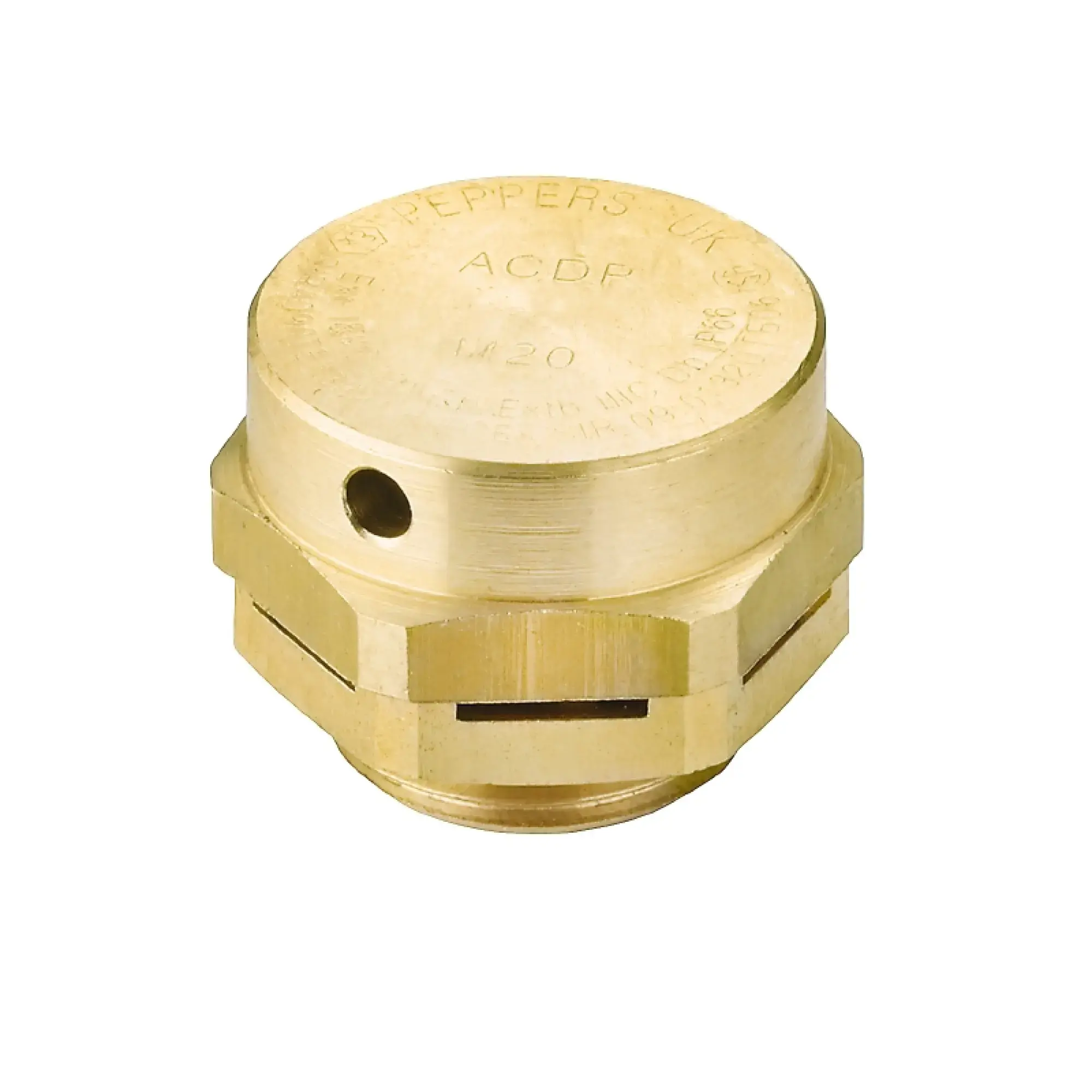Weidmüller 2519520000 Ex pressure compensating element, M 20, 10 mm, Brass, Qty. : 1 ST (img_001)