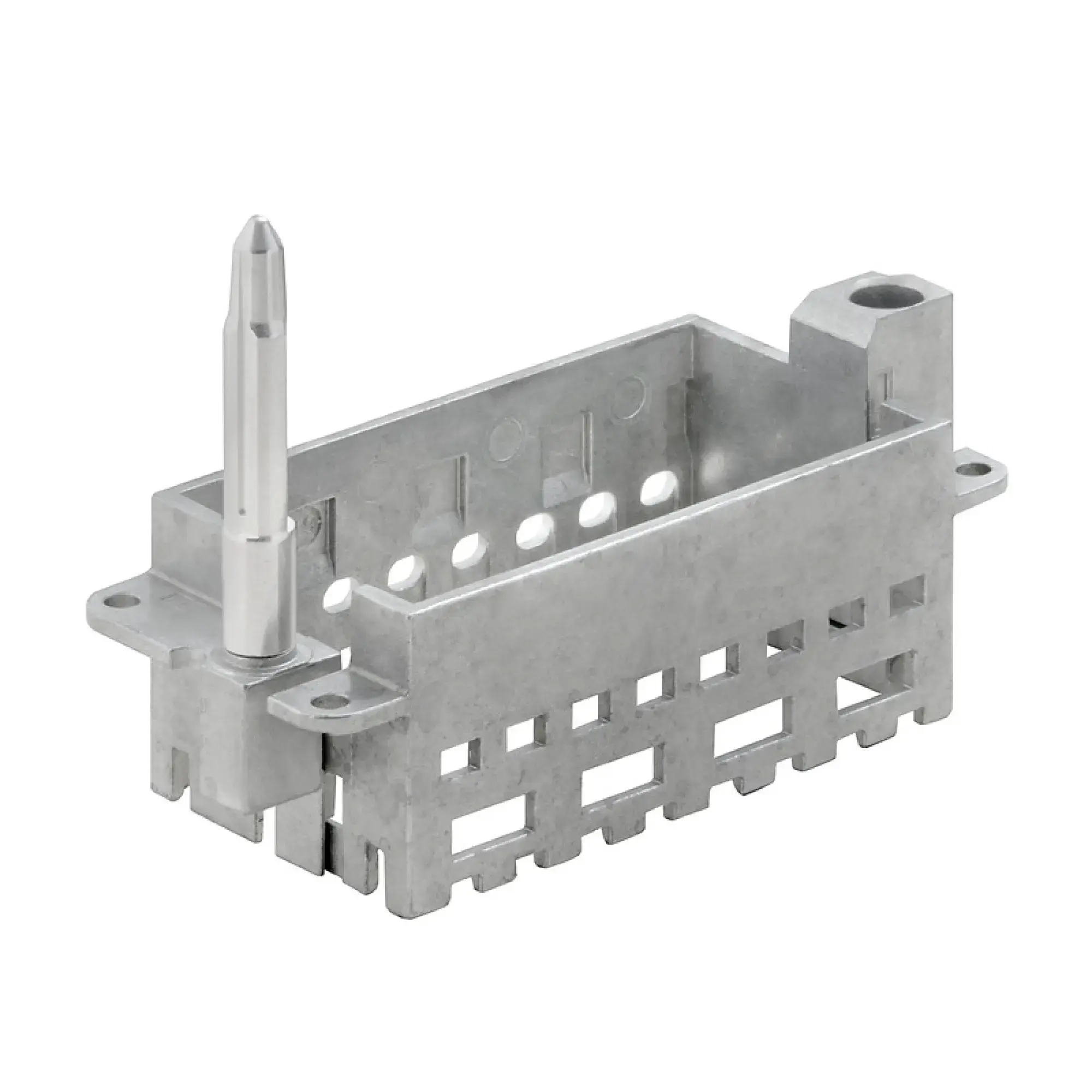 Weidmüller 2737020000 Frame for industrial connector, Series: ModuPlug, Size: 6, Number of slots: 4, Diecast zinc (img_001)