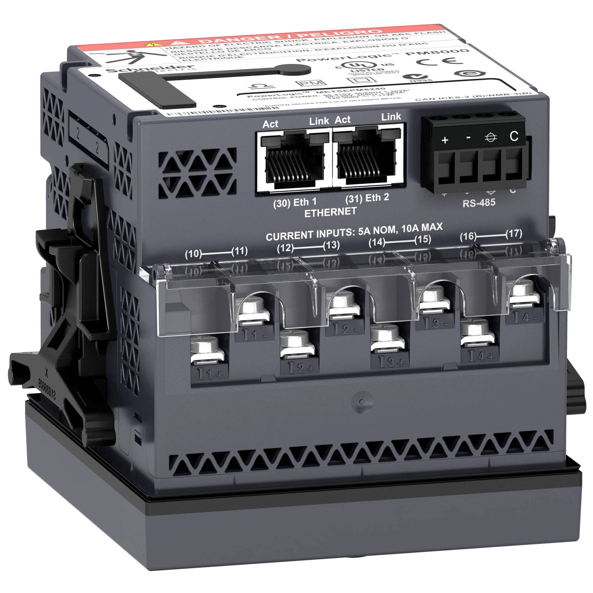 Schneider Electric METSEPM8240 Network Analyzer PM8240, Front Panel Mounting (img_002)