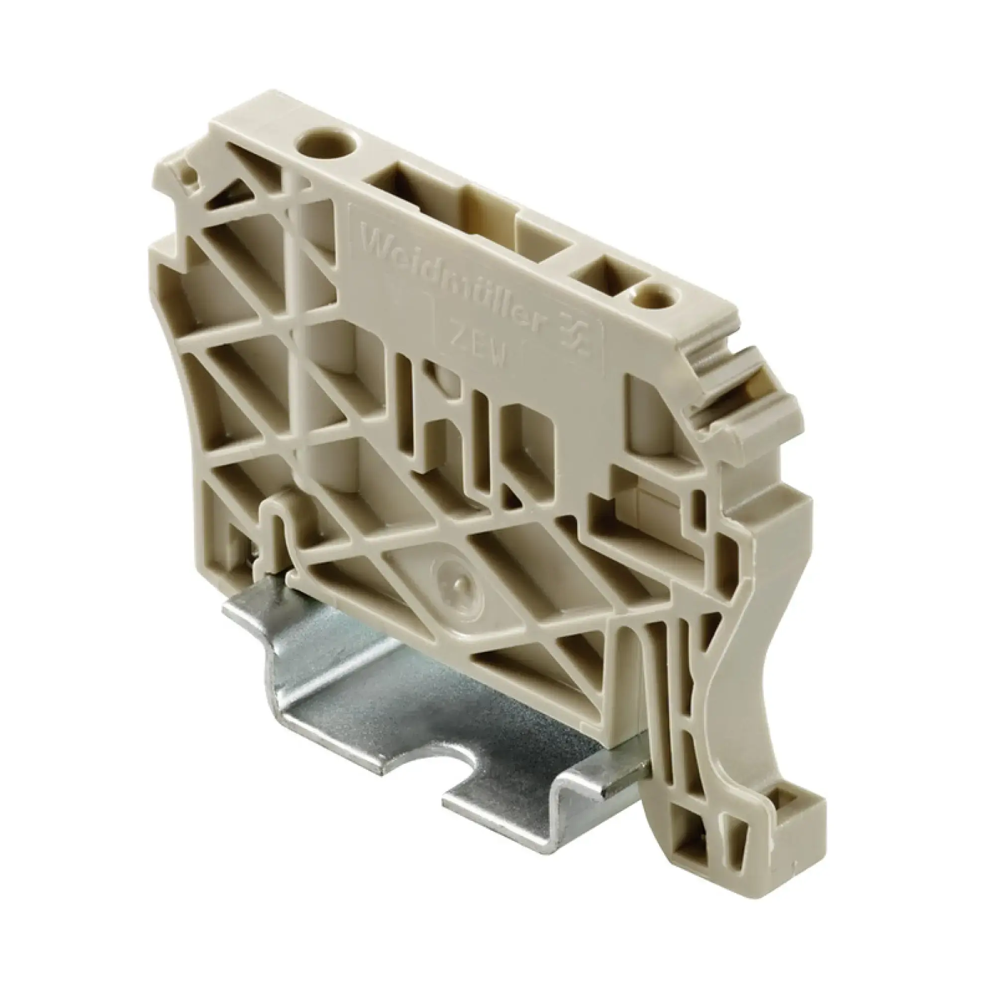 Weidmüller 9540000000 End bracket, dark beige, TS 35, V-2, Wemid, Width: 6 mm, 100 °C (img_001)