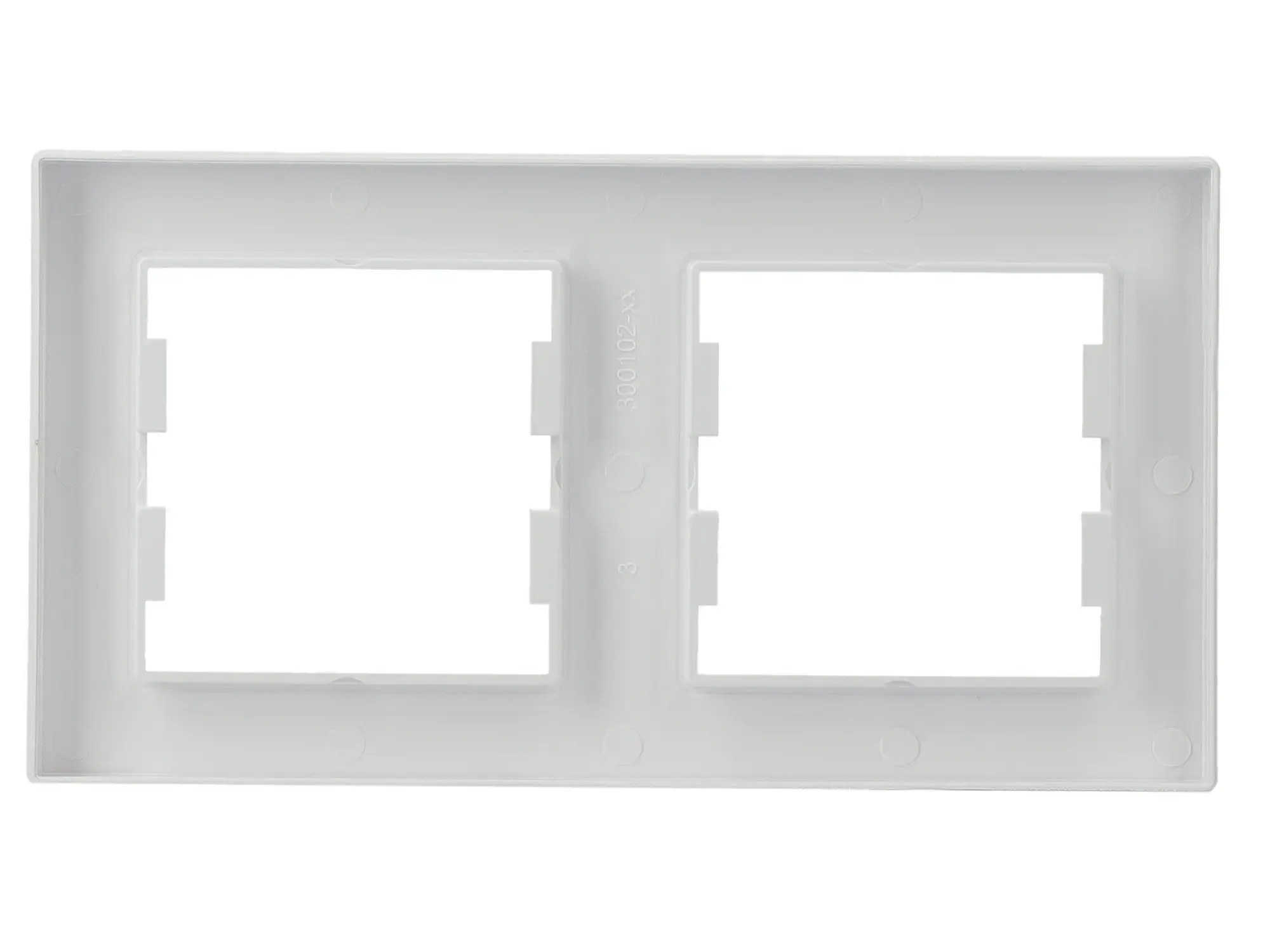 Schneider Electric EPH5800221D 2-Gang Frame Horizontal, white, Asfora (img_011)