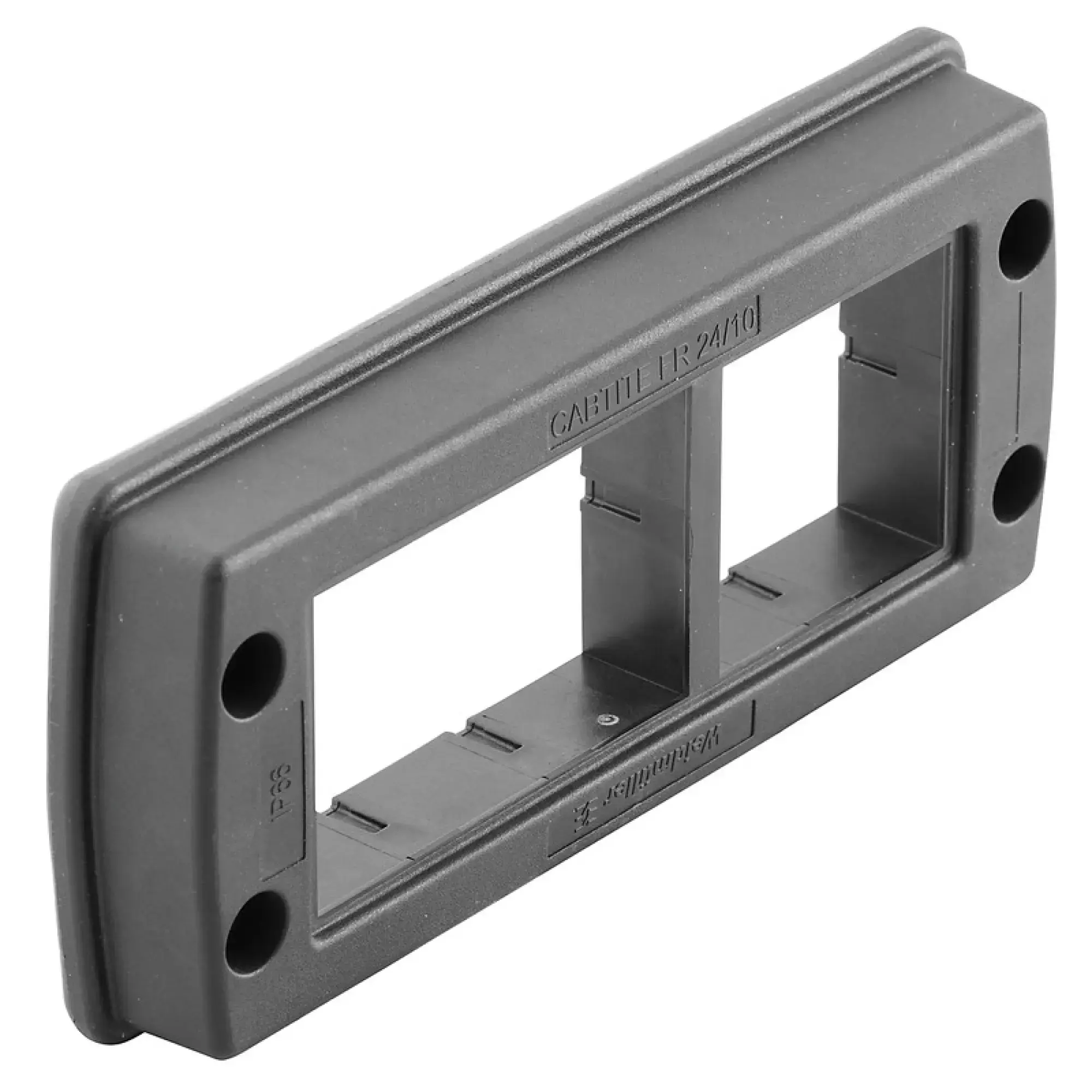 Weidmüller 2583800000 Sealing frame (Cable entries system), Cabtite (cable entry system), Polyamide, glass fibre-reinforced, Deep black, 153 x 70 x 19.6 mm, -40 °C…120 °C, (img_001)