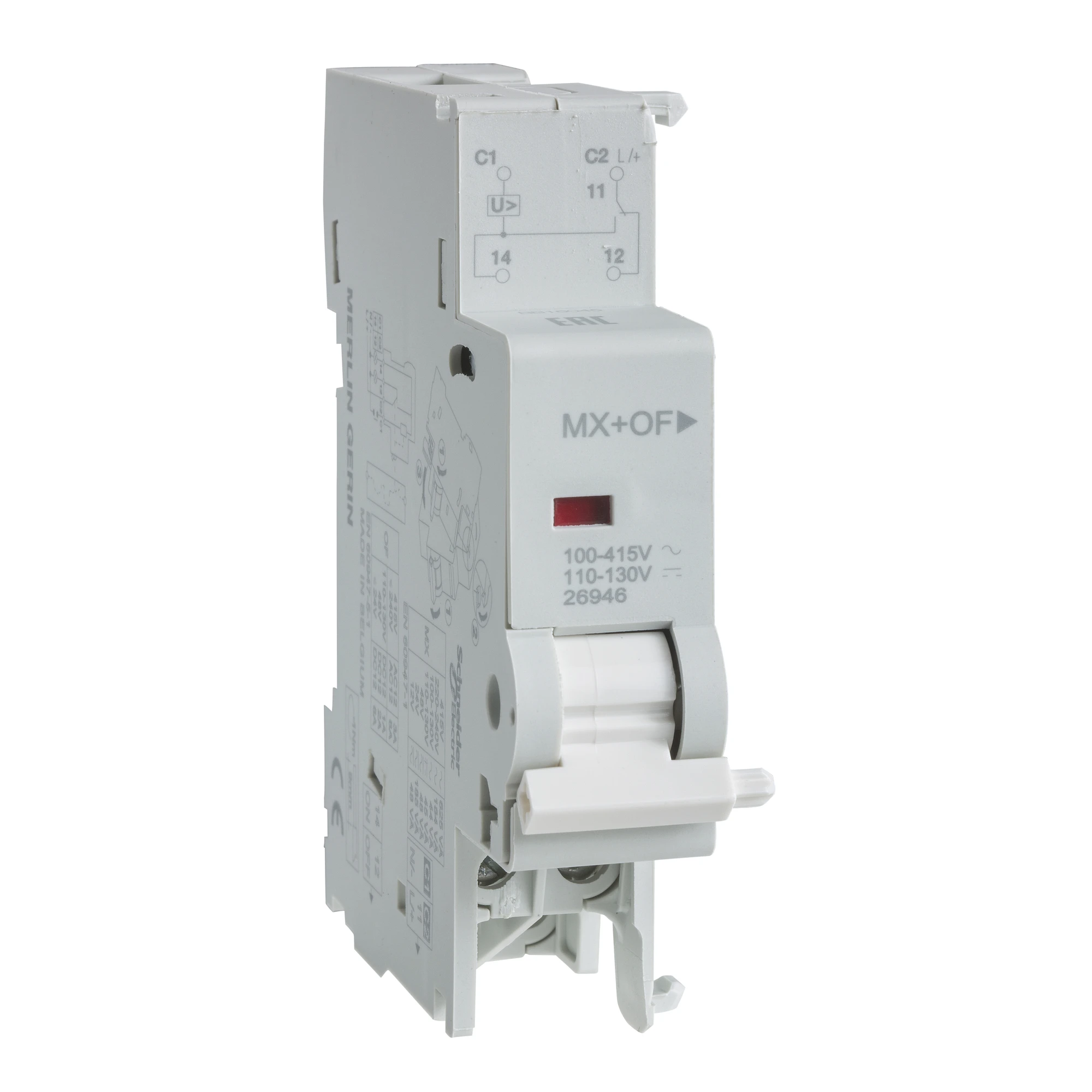 Schneider Electric M9A26946 Multi 9 OEM Working Current Release + Auxiliary Switch MX+OF 240V AC 130V DC (img_001)