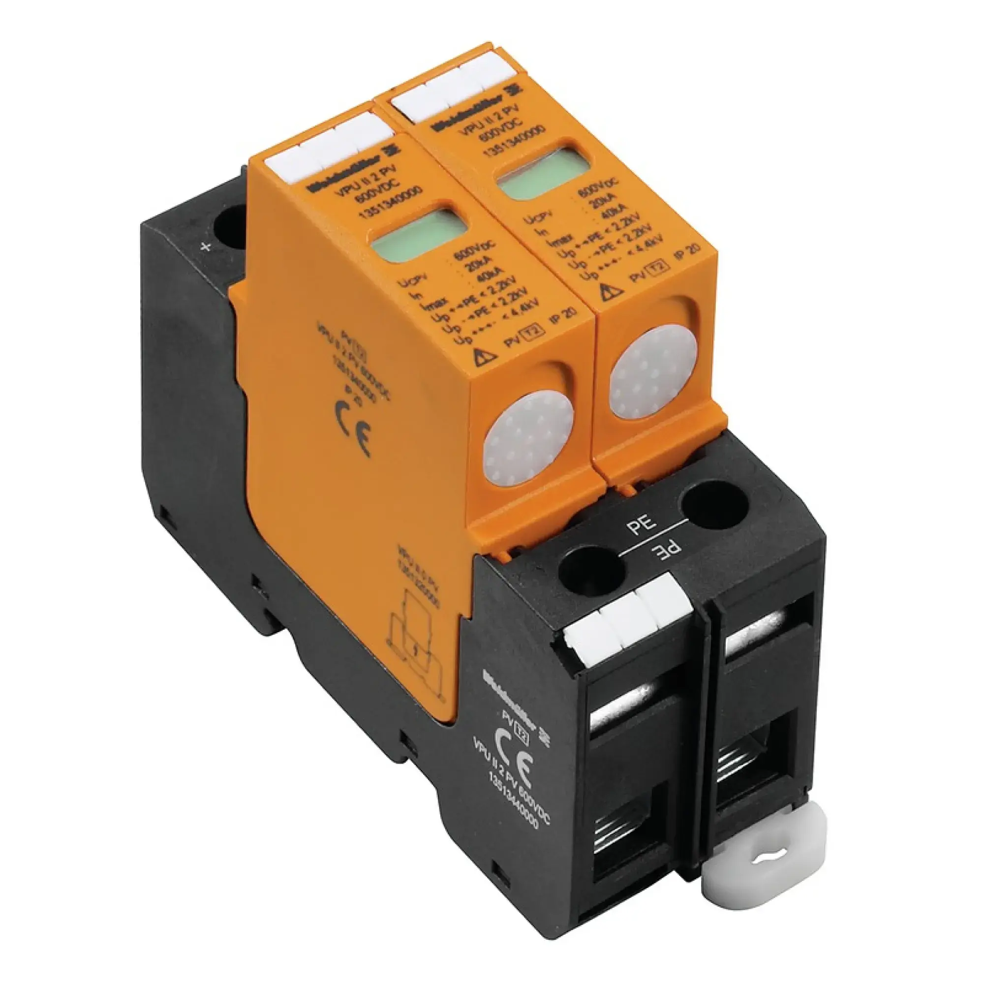 Weidmüller 1351340000 Surge voltage arrester  (power supply systems), without telecomm. contact, Type II, DC, 600 V (img_001)