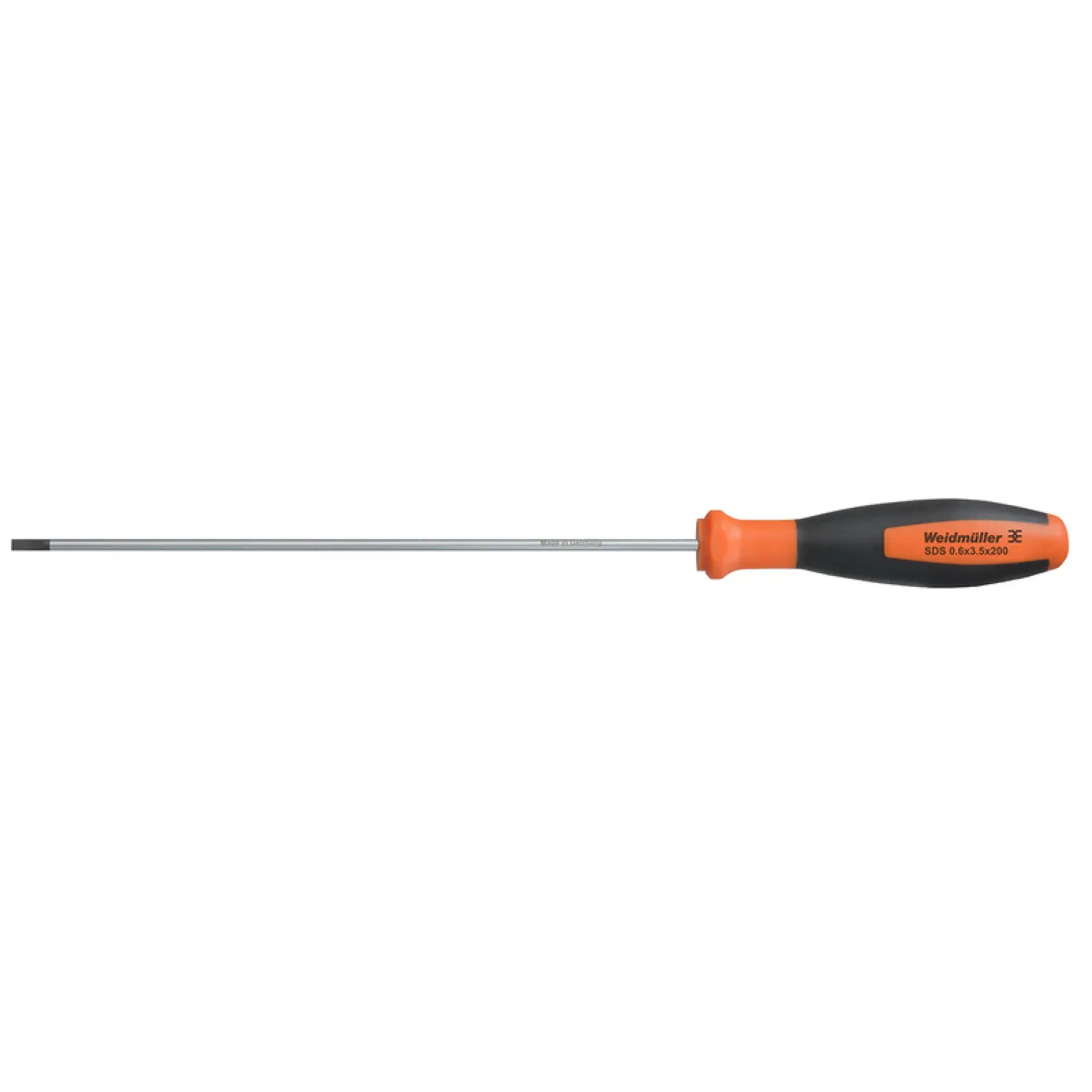 Weidmüller 2749350000 Slotted screwdriver, Blade thickness (A): 0.6 mm, Blade width (B): 3.5 mm, Blade length: 200 mm, Form: Slotted (img_001)