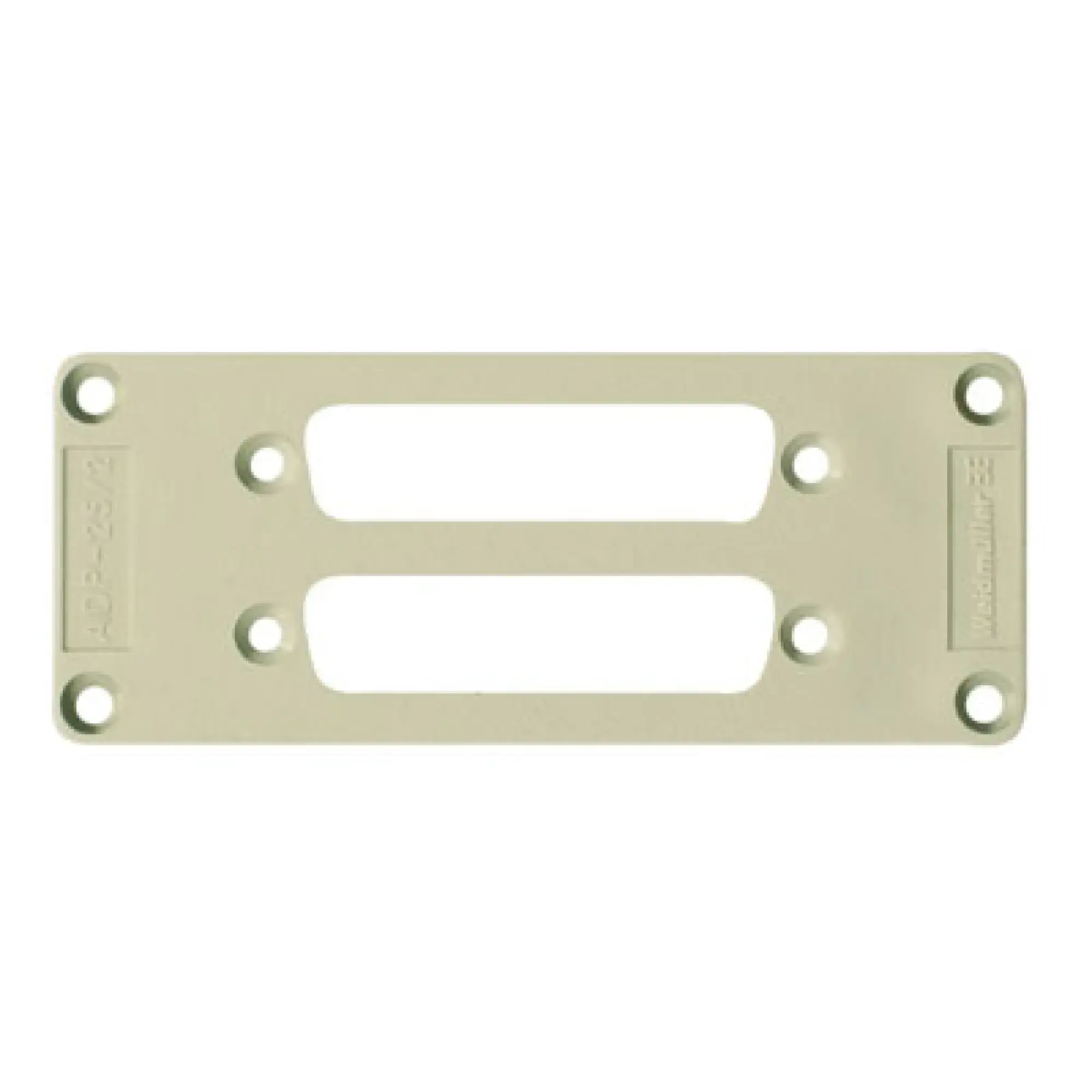 Weidmüller 1666330000 Adapter plate (industrial connector), Plastic, Colour: grey, Size: 6 (img_001)