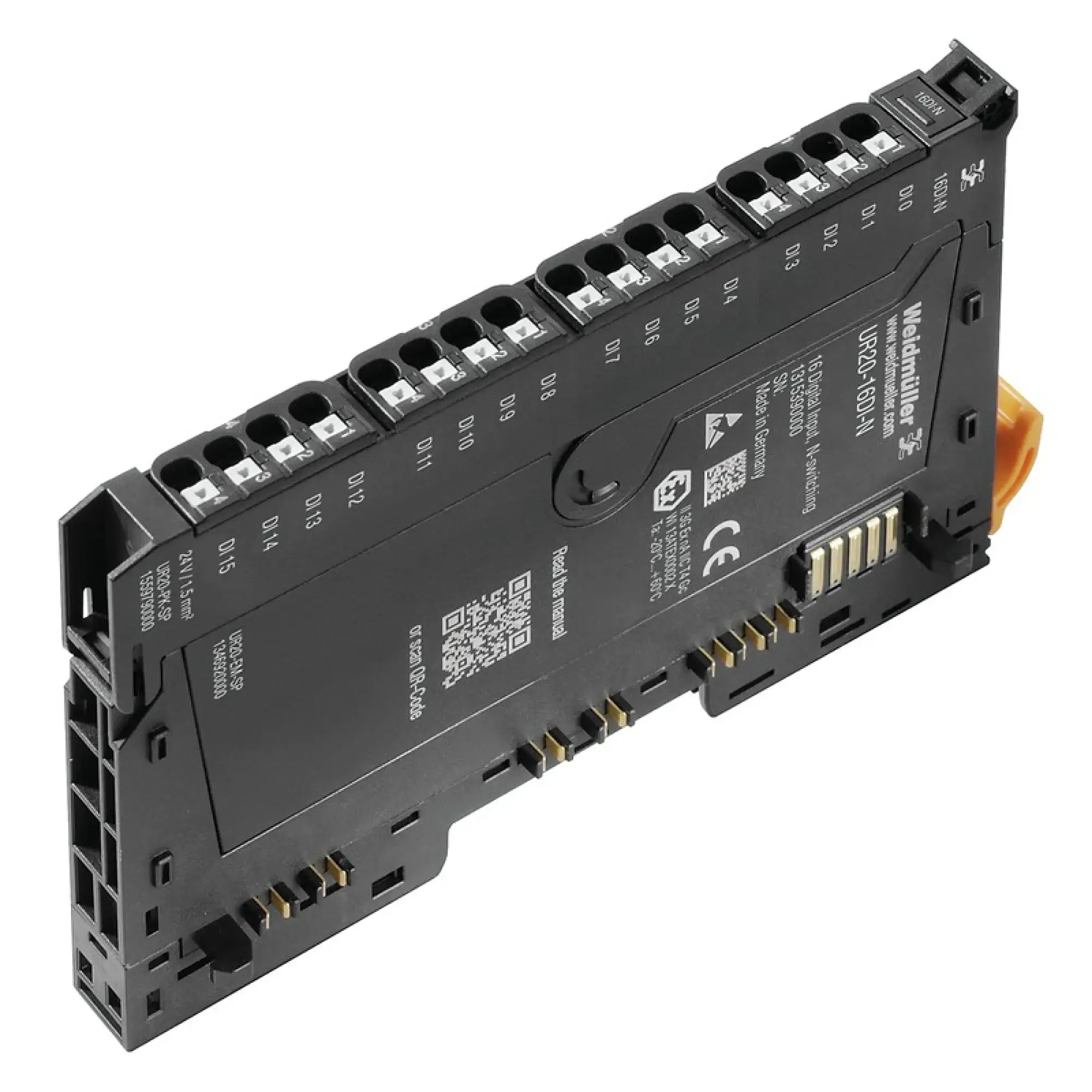 Weidmüller 1315390000 Digital input module (I/O), Digital input module, PUSH IN, 24 V DC +20 %/ -15 %, via the system bus, -20 °C ... +60 °C (img_001)