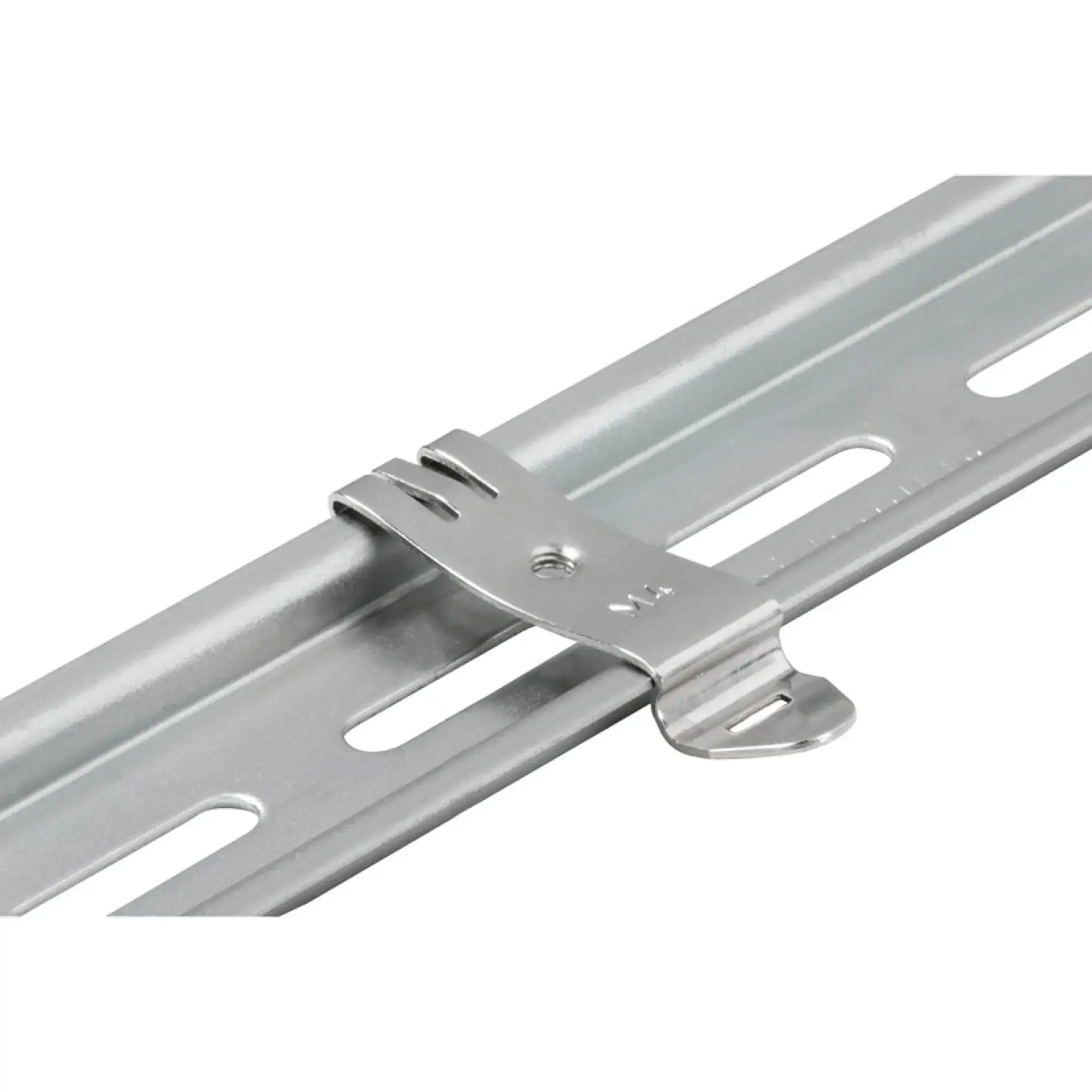 Weidmüller 0687900000 Mounting foot on mounting rail, silver, Steel, bright finish, M 4, Width: 14 mm (img_001)