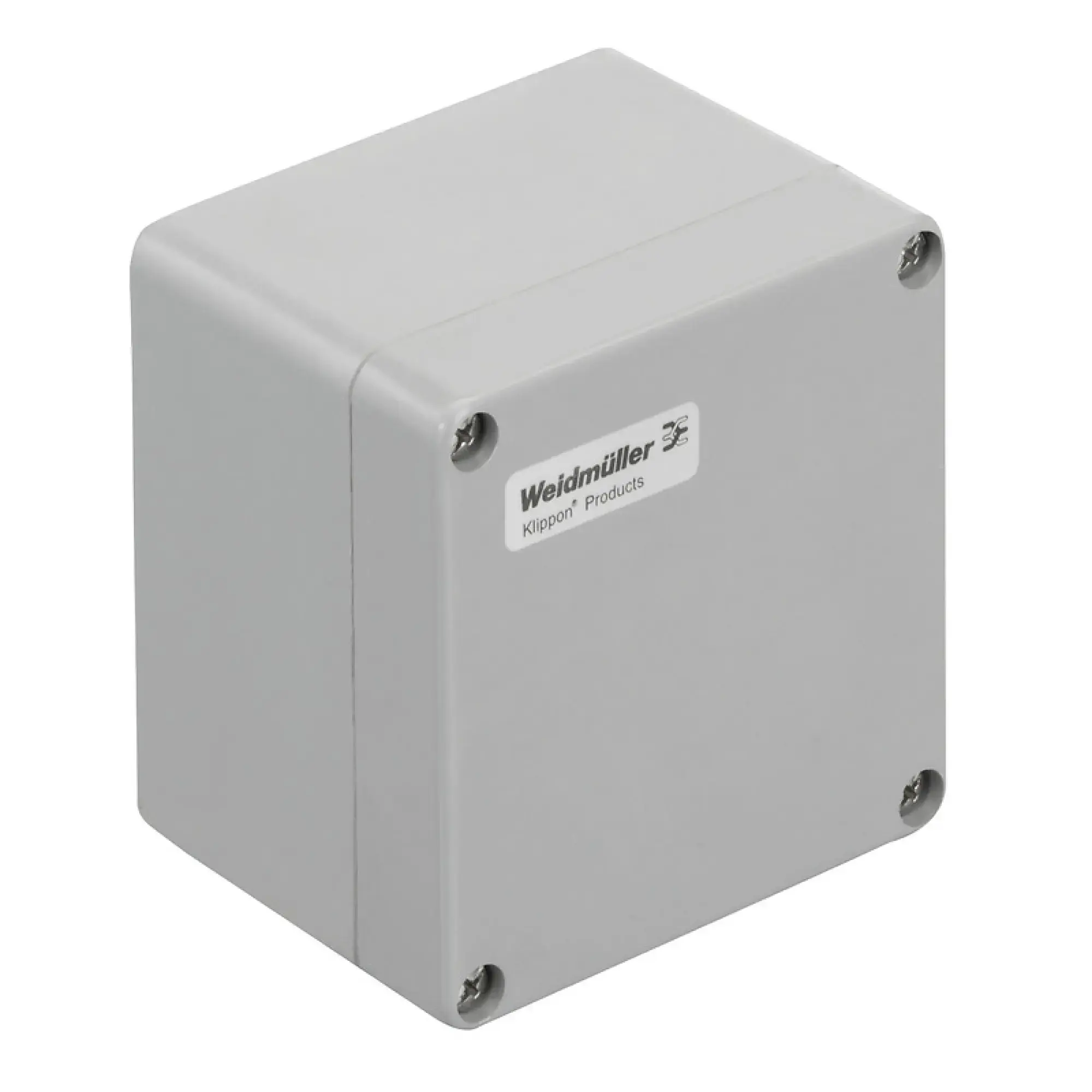 Weidmüller 1305870000 Plastic housing, Klippon POK (polyester empty enclosure), 122 x 120 x 90 mm, Gland plates: , Glass fibre-reinforced polyester, untreated, polished, Si (img_001)
