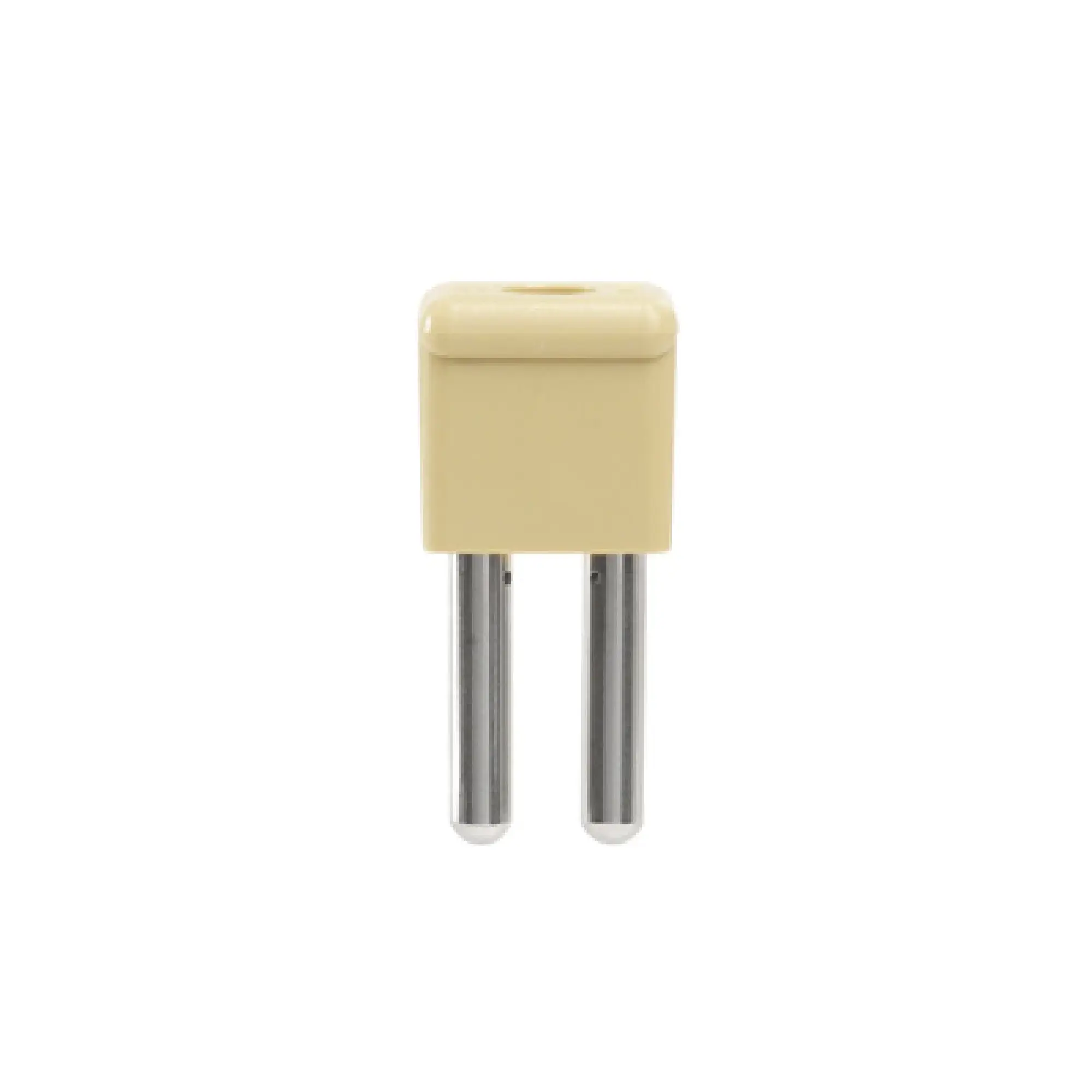 Weidmüller 0212700000 Cross-connector (terminal), Plugged, beige, 44 A, Number of poles: 2, Pitch in mm: 6.50, Insulated: Yes, Width: 8.5 mm (img_001)