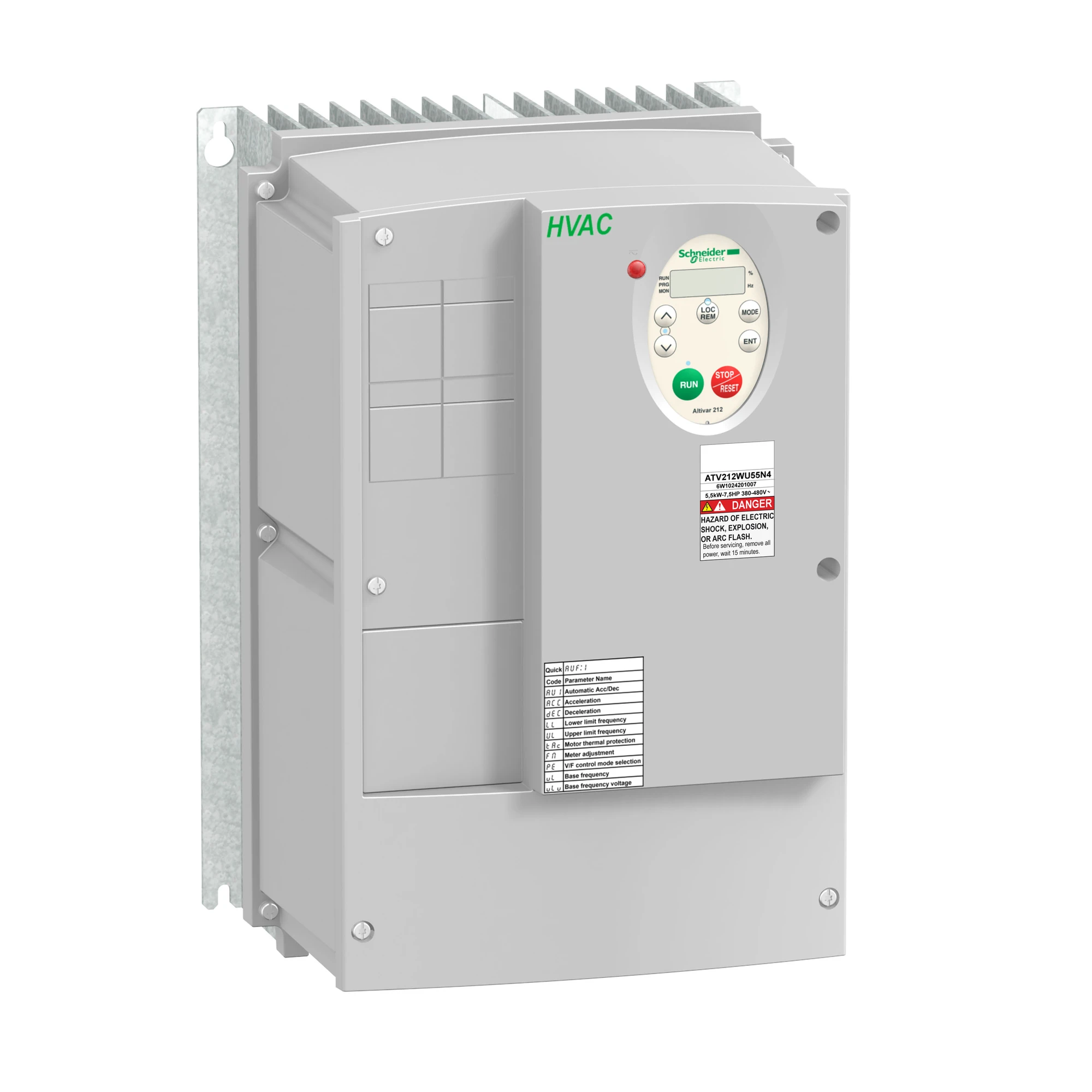 Schneider Electric ATV212WU75N4C Frequency Inverter ATV212, 7.5kW, 480V, 3-ph., EMC Class C10, IP55 (img_001)
