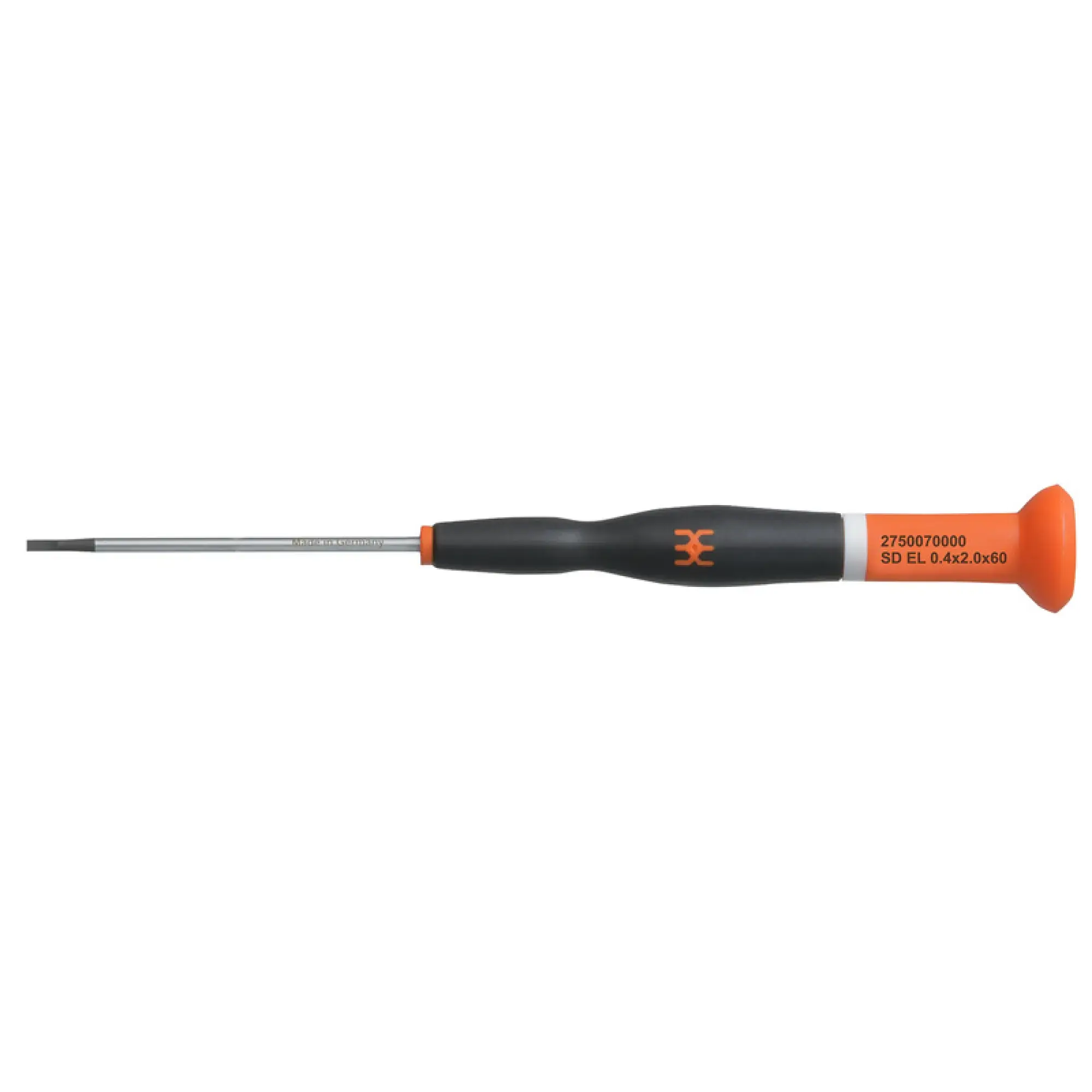 Weidmüller 2750070000 Slotted screwdriver, Blade thickness (A): 0.4 mm, Blade width (B): 2 mm, Blade length: 60 mm, Form: Slotted (img_001)