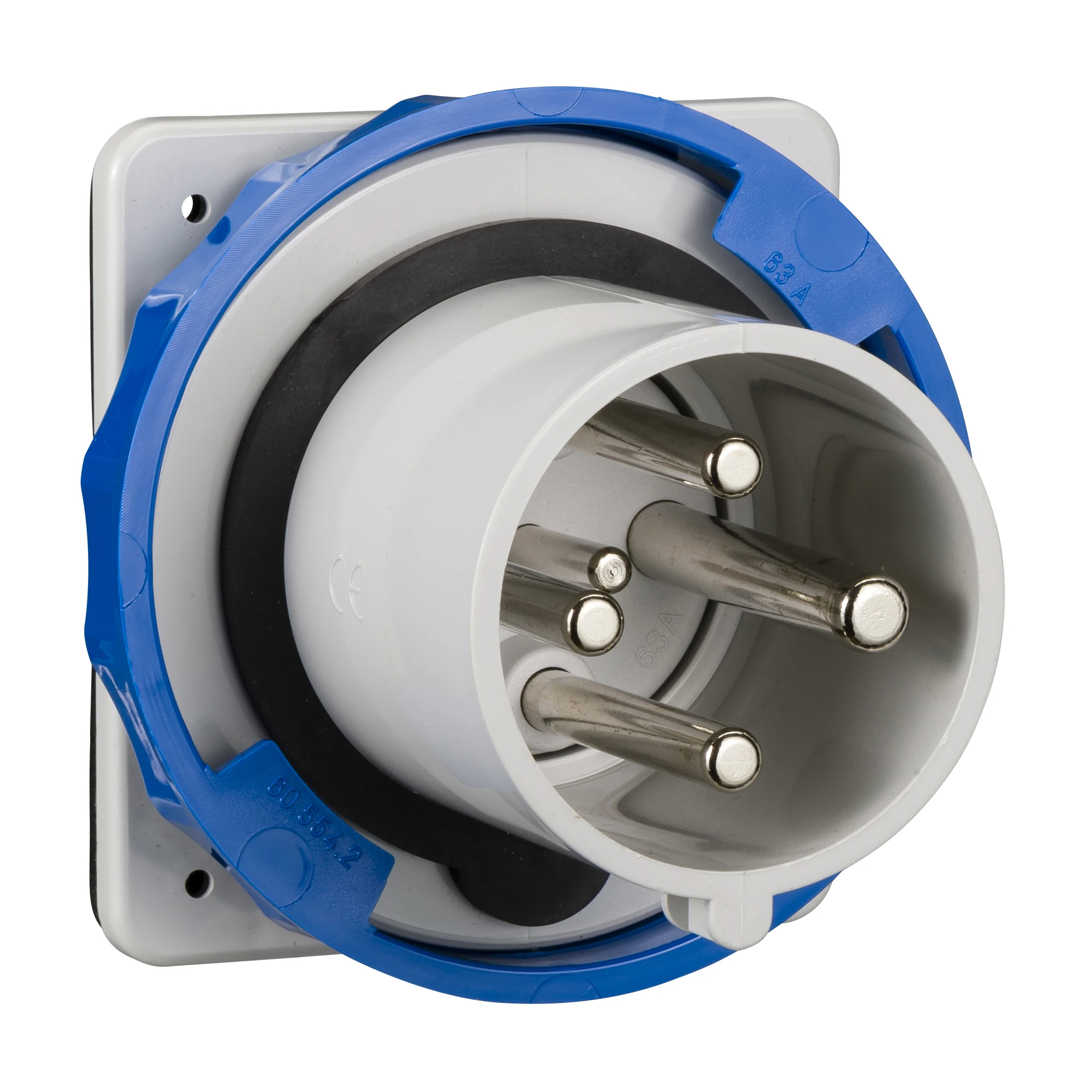Schneider Electric 81879 Surface-mounted devices CEE plug, 63A, 3p+E, 200-250 V AC, IP67 (img_001)