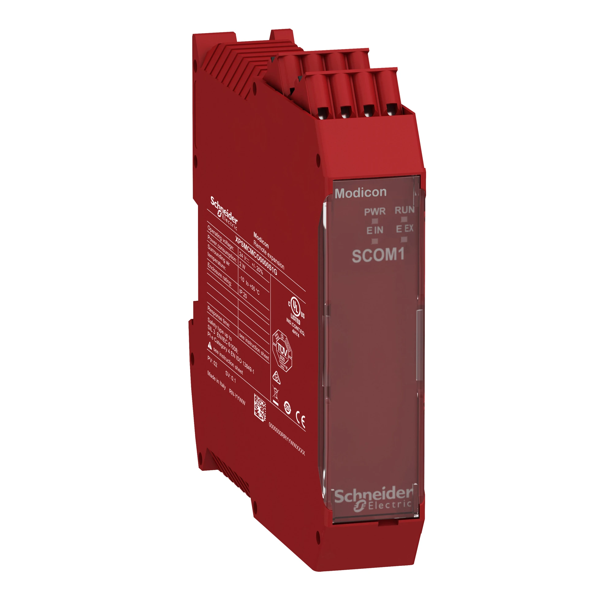 Schneider Electric XPSMCMCO0000S1G Module for secure communication, 1 channel (start/end of line), Modicon safety controller XPSMCM, screw terminals (img_001)