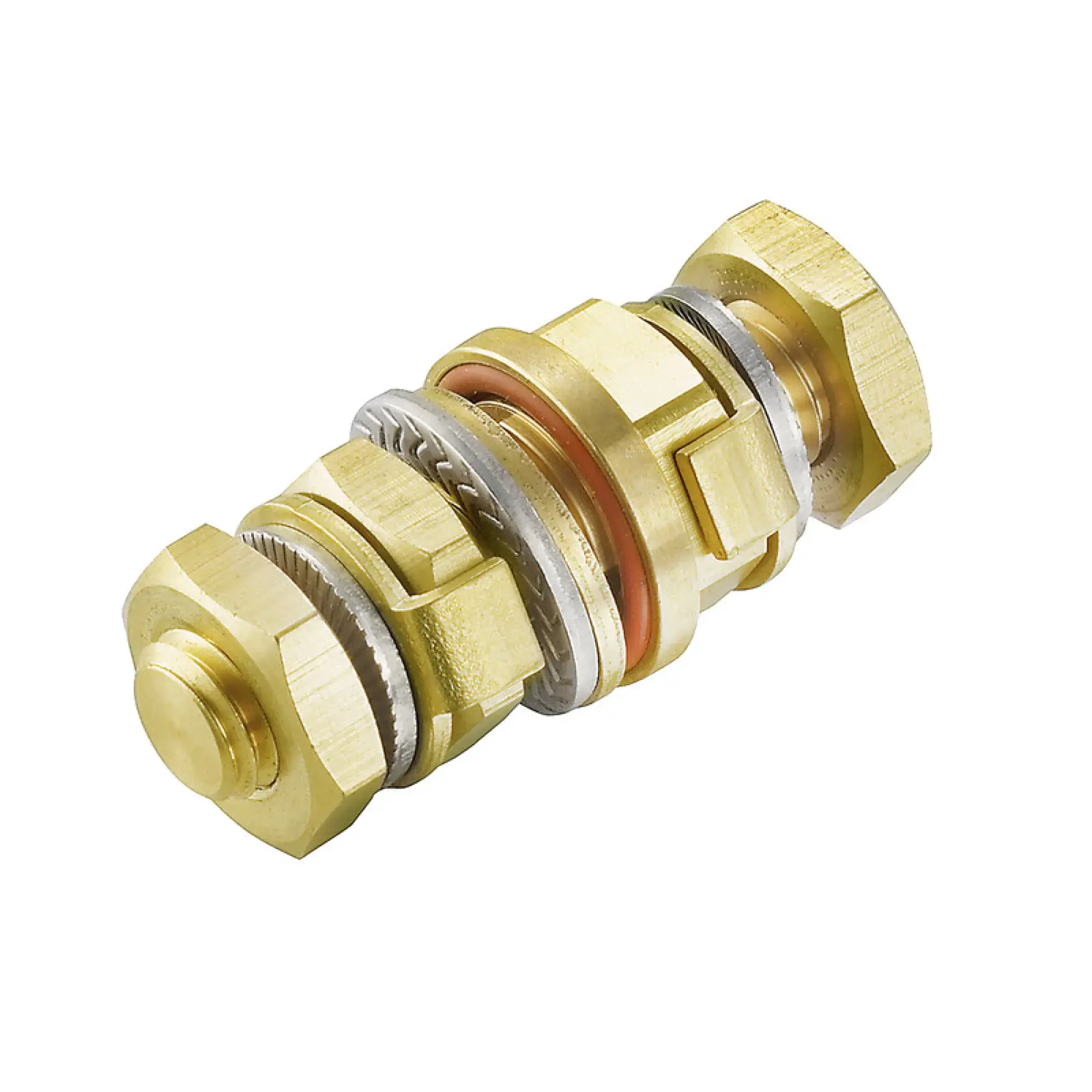 Weidmüller 1192680000 Earthing stud (Housing), Klippon TB (Terminal Box), Miscellaneous, 21 x 21 x 48.7 mm, Brass, untreated, silver (img_001)