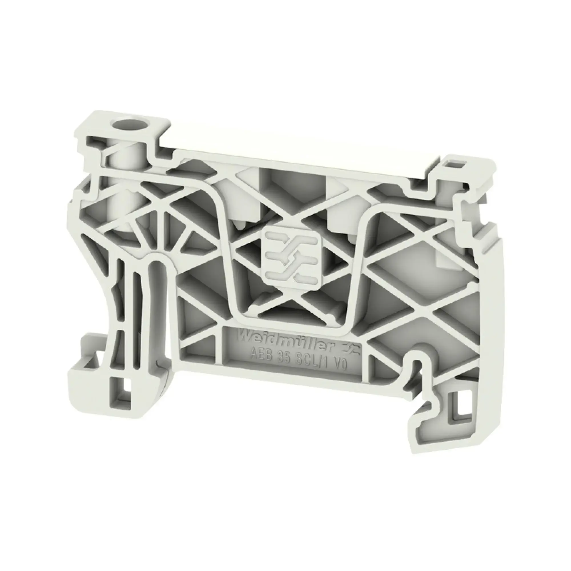 Weidmüller 2570260000 End bracket, Light Grey, TS 35, V-0, Wemid, Width: 6 mm, 130 °C (img_001)