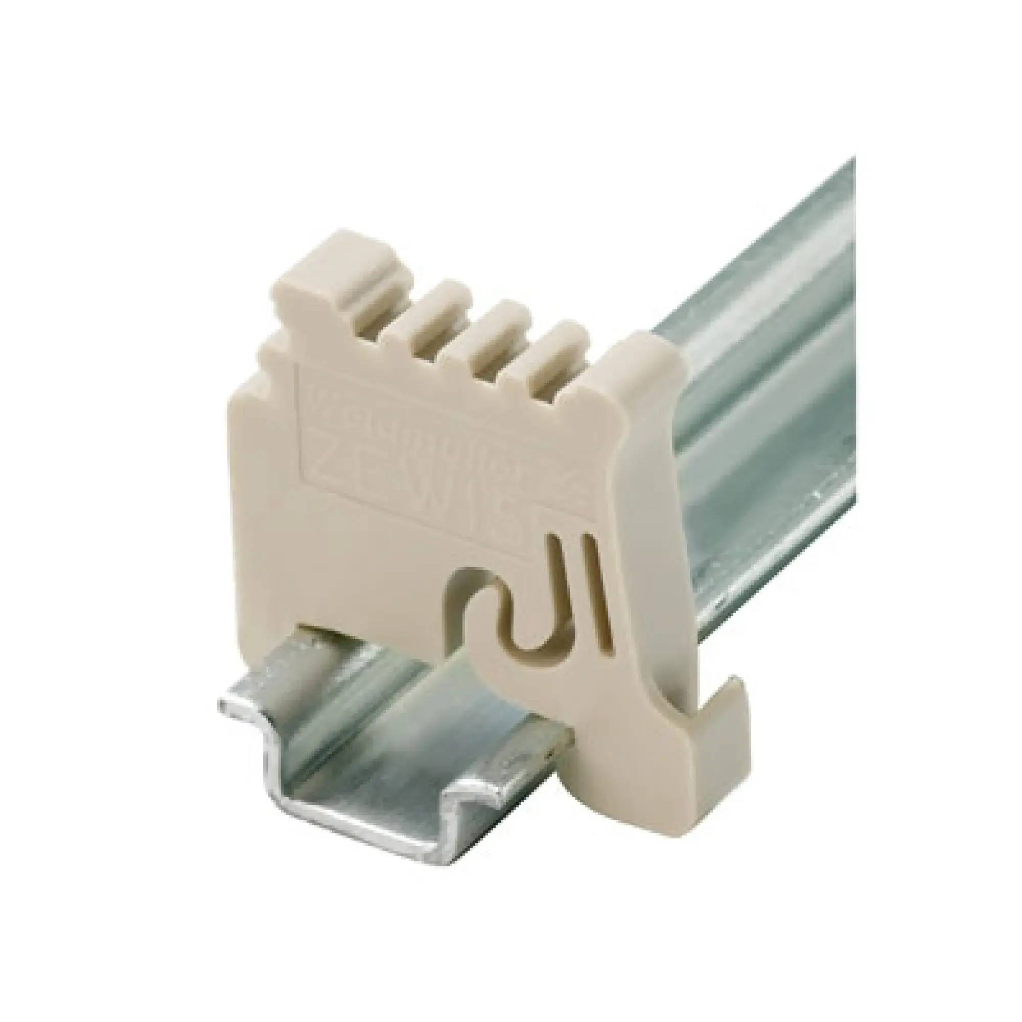 Weidmüller 7920340000 End bracket, beige, TS 15, V-2, Plastic, Width: 5 mm, 120 °C (img_001)