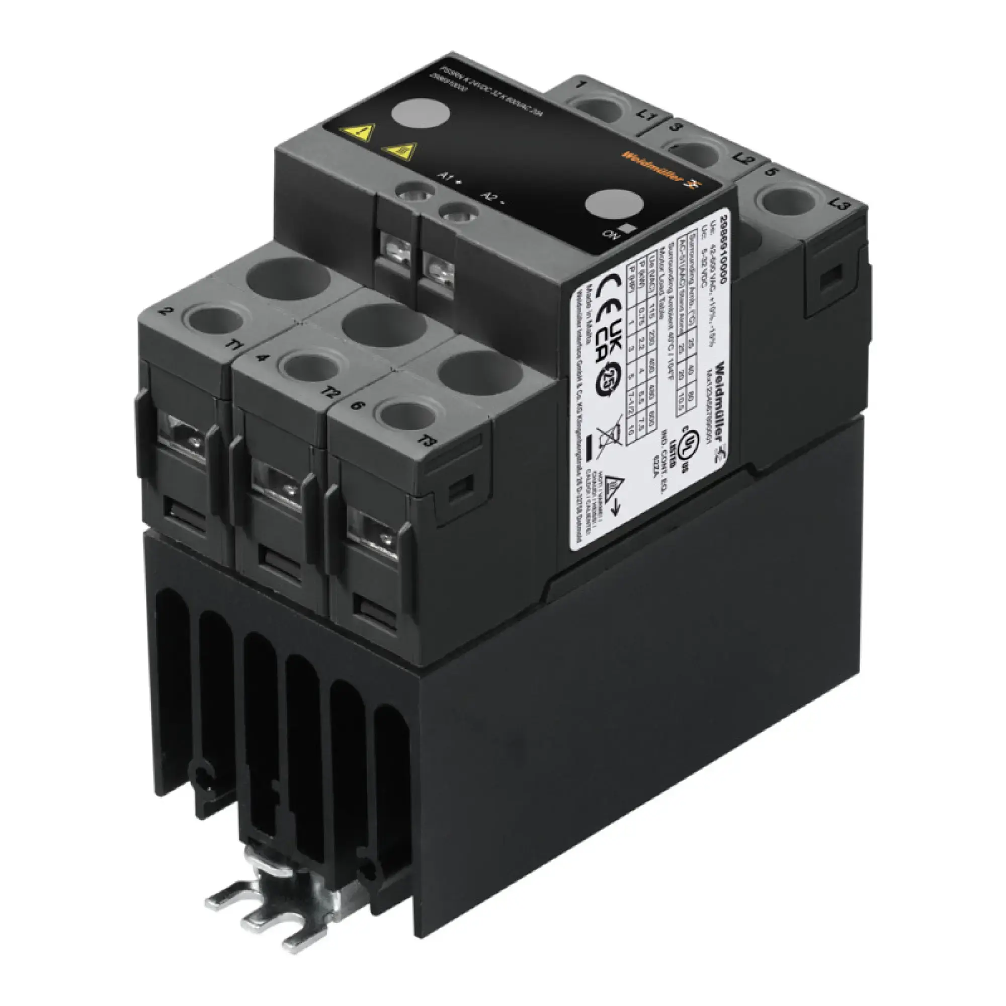 Weidmüller 2986910000 Solid state contactor, 5…32 V DC, 42…600 V AC +10% -15%, Continuous current: 20 A (img_001)