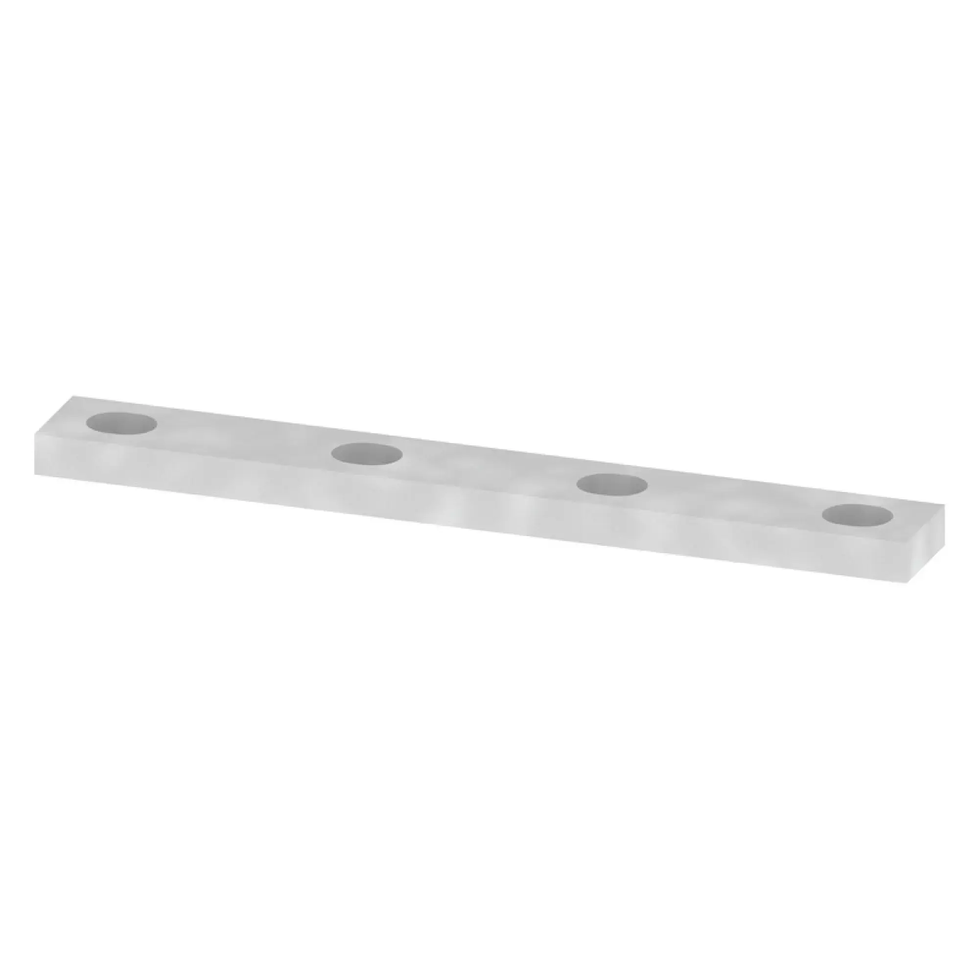 Weidmüller 0123800000 Cross-connector (terminal), when screwed in, grey, 99 A, Number of poles: 4, Pitch in mm: 8.00, Insulated: No, Width: 63.8 mm (img_001)