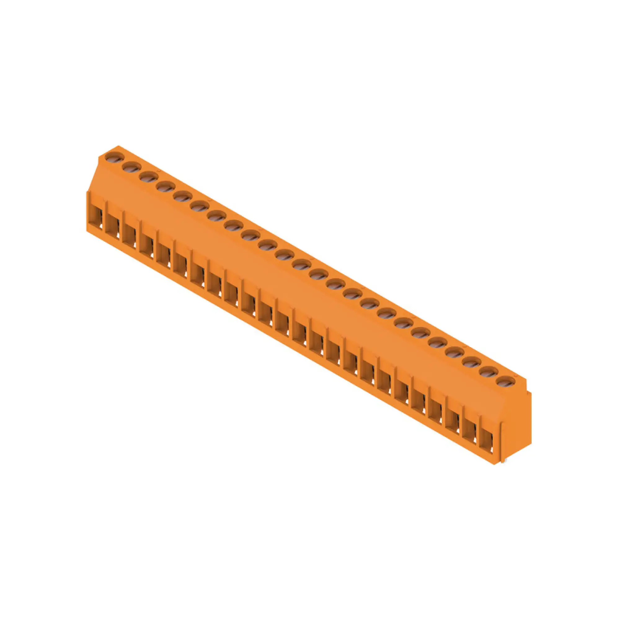 Weidmüller 1001830000 PCB terminal, 320 V, 32.5 A, Pitch in mm: 5.00, 6 mm², Number of poles: 24, Clamping yoke connection, THT solder connection, 90°, Box (img_001)