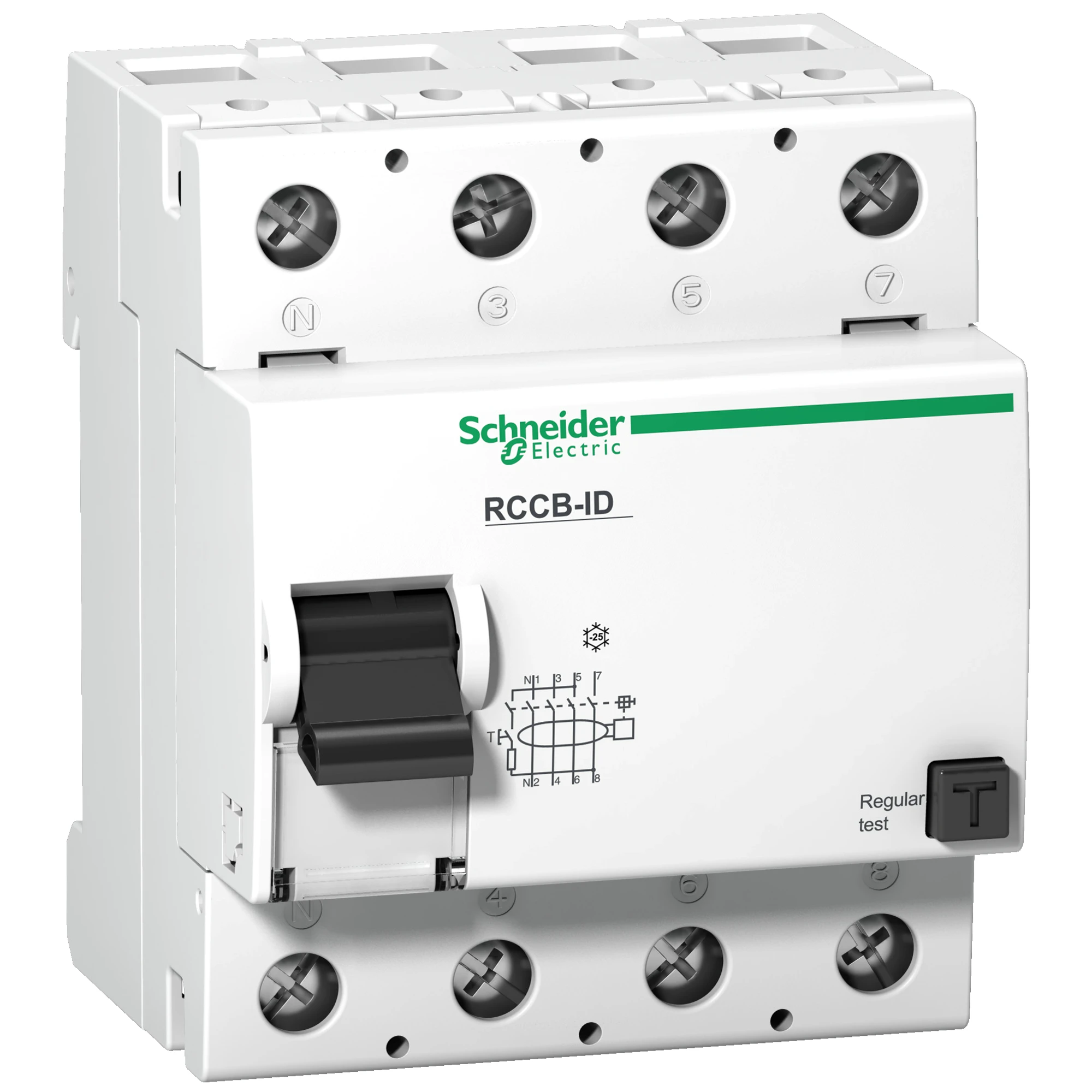 Schneider Electric 16924 Residual Current Circuit Breaker ID, 4P, 125A, Type A, 30mA (img_001)