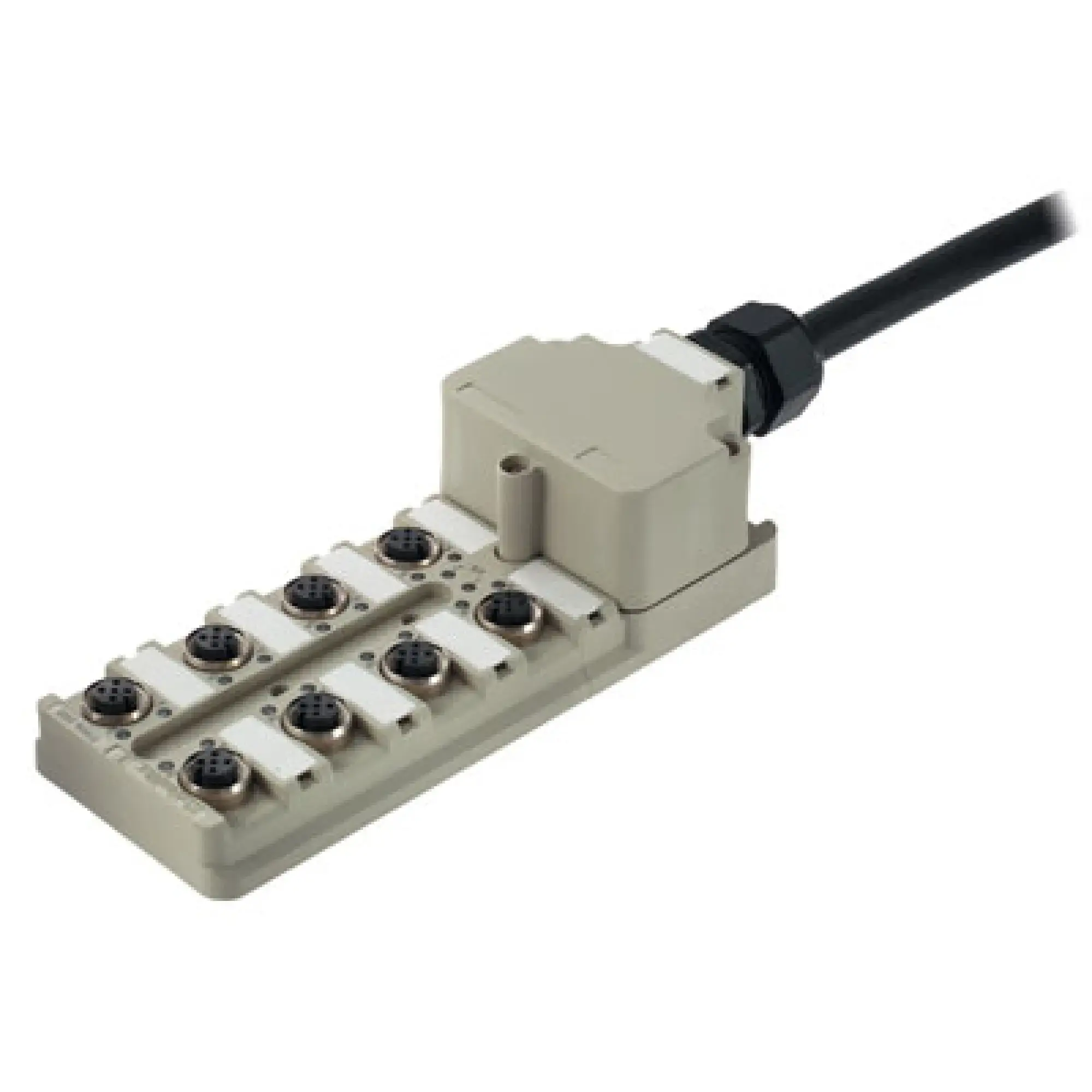 Weidmüller 1799960000 Sensor-actuator passive distributor (with cable), Hood version, M12, 30 V, A-coded, LED: Yes, LED initiator: Yes, Wiring type: PNP (img_001)